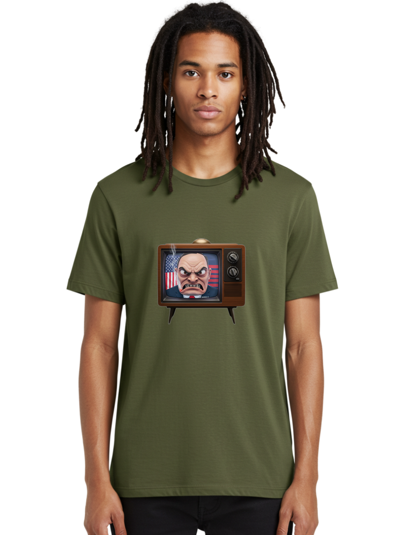 Donald-Trump-Tv Men'S Graphic Tee, 100% Cotton, Comfortable Casual Summer Wear, Machine Washable, Vintage Camera, Old Camera, Antique Camera, Black Camera, Classic Photography, Photography Equipment, Nostalgic Device, Film Camera, Camera Art Bam324