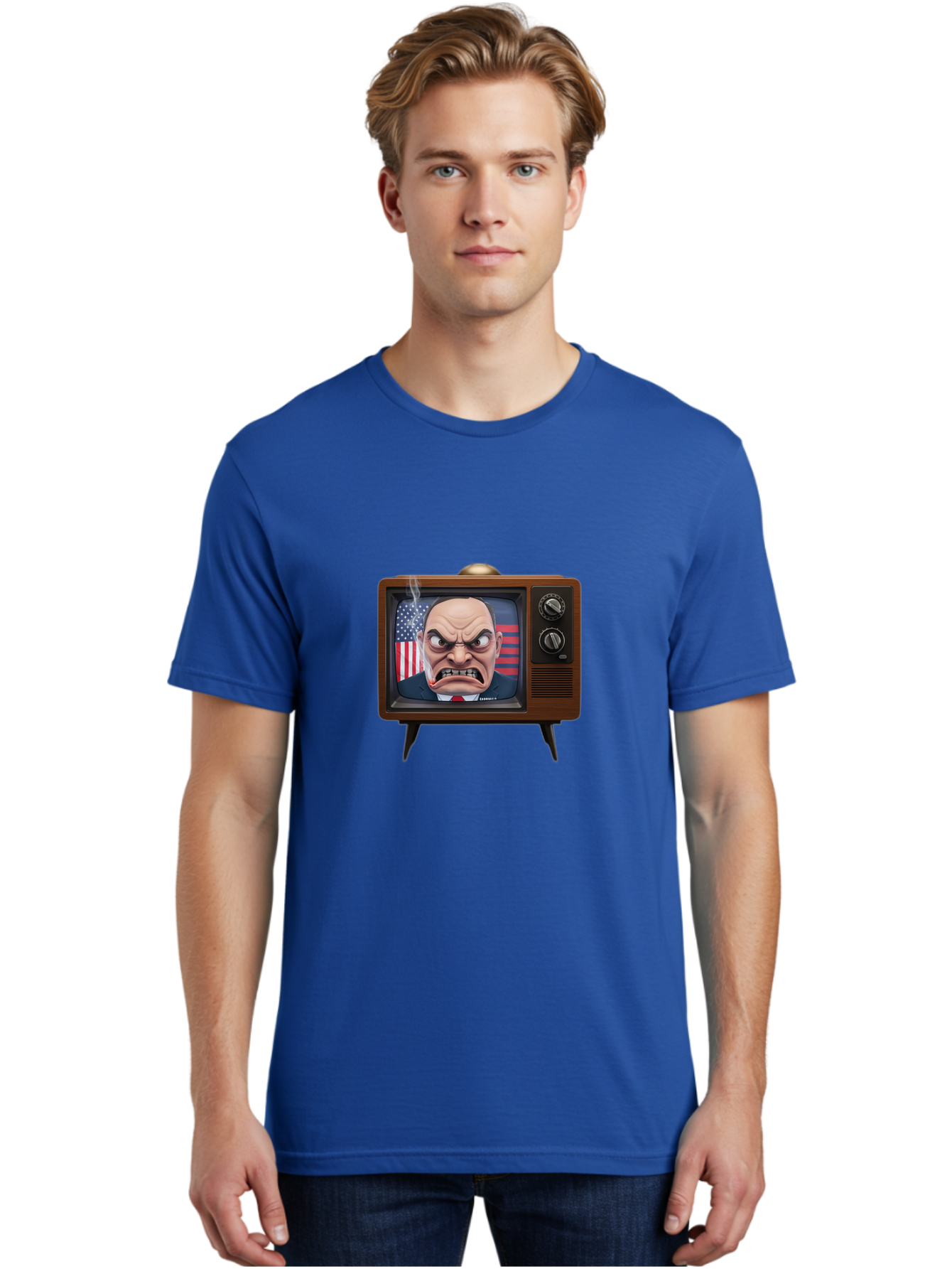 Donald-Trump-Tv Men'S Graphic Tee, 100% Cotton, Comfortable Casual Summer Wear, Machine Washable, Vintage Camera, Old Camera, Antique Camera, Black Camera, Classic Photography, Photography Equipment, Nostalgic Device, Film Camera, Camera Art Bam324