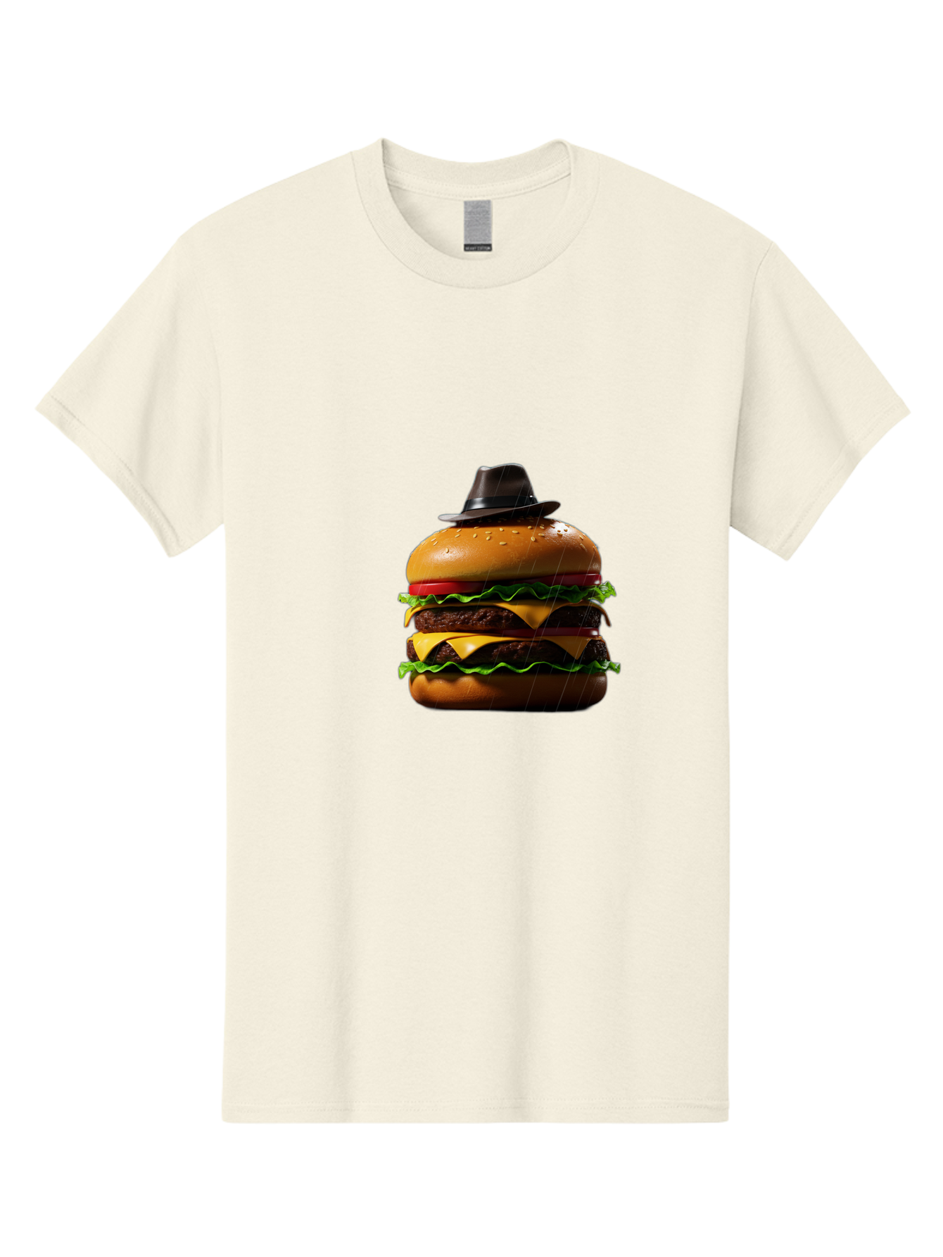 Double-Cheeseburger-With-Hat Men'S Graphic Tee, 100% Cotton, Comfortable Casual Summer Wear, Machine Washable, Vintage Camera, Old Camera, Antique Camera, Black Camera, Classic Photography, Photography Equipment, Nostalgic Device, Film Camera, Bam325