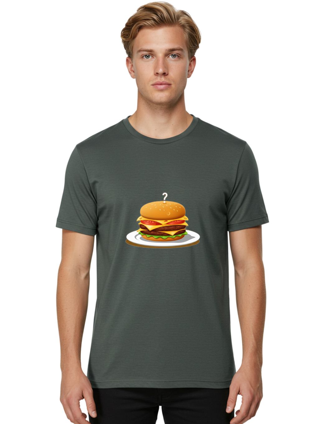 Double-Cheeseburger Men'S Graphic Tee, 100% Cotton, Comfortable Casual Summer Wear, Machine Washable, Vintage Camera, Old Camera, Antique Camera, Black Camera, Classic Photography, Photography Equipment, Nostalgic Device, Film Camera, Bam326