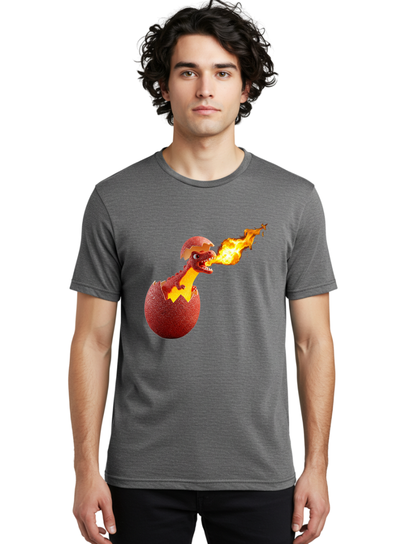 Dragon-Hatching Men'S Graphic Tee, 100% Cotton, Comfortable Casual Summer Wear, Machine Washable, Vintage Camera, Old Camera, Antique Camera, Black Camera, Classic Photography, Photography Equipment, Nostalgic Device, Film Camera, Camera Art Bam327