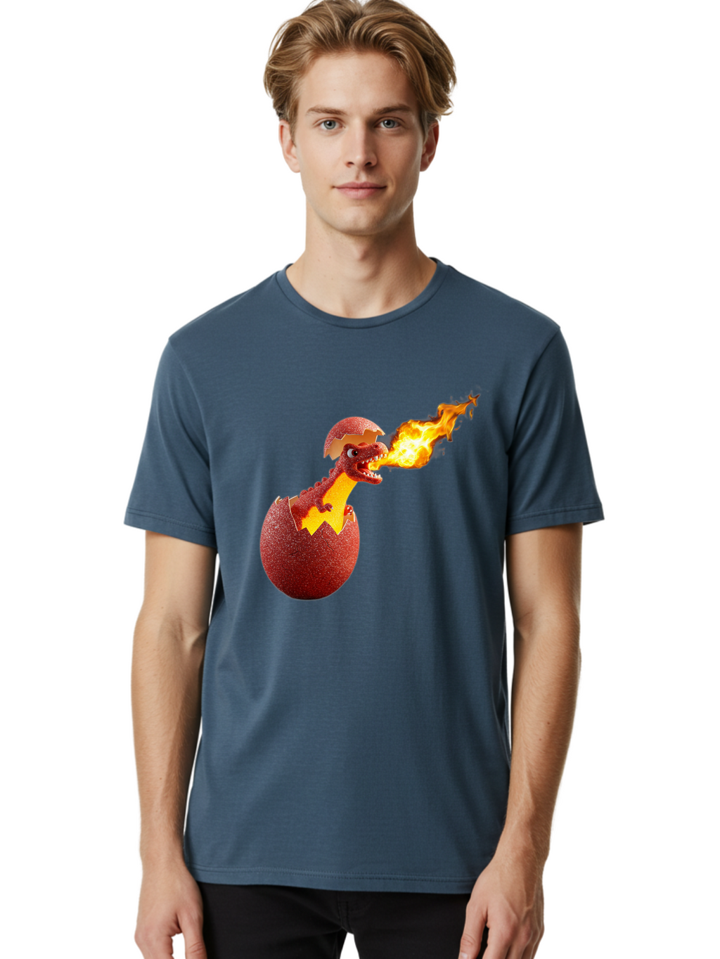Dragon-Hatching Men'S Graphic Tee, 100% Cotton, Comfortable Casual Summer Wear, Machine Washable, Vintage Camera, Old Camera, Antique Camera, Black Camera, Classic Photography, Photography Equipment, Nostalgic Device, Film Camera, Camera Art Bam327