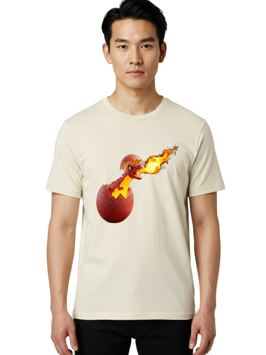Dragon-Hatching Men'S Graphic Tee, 100% Cotton, Comfortable Casual Summer Wear, Machine Washable, Vintage Camera, Old Camera, Antique Camera, Black Camera, Classic Photography, Photography Equipment, Nostalgic Device, Film Camera, Camera Art Bam327