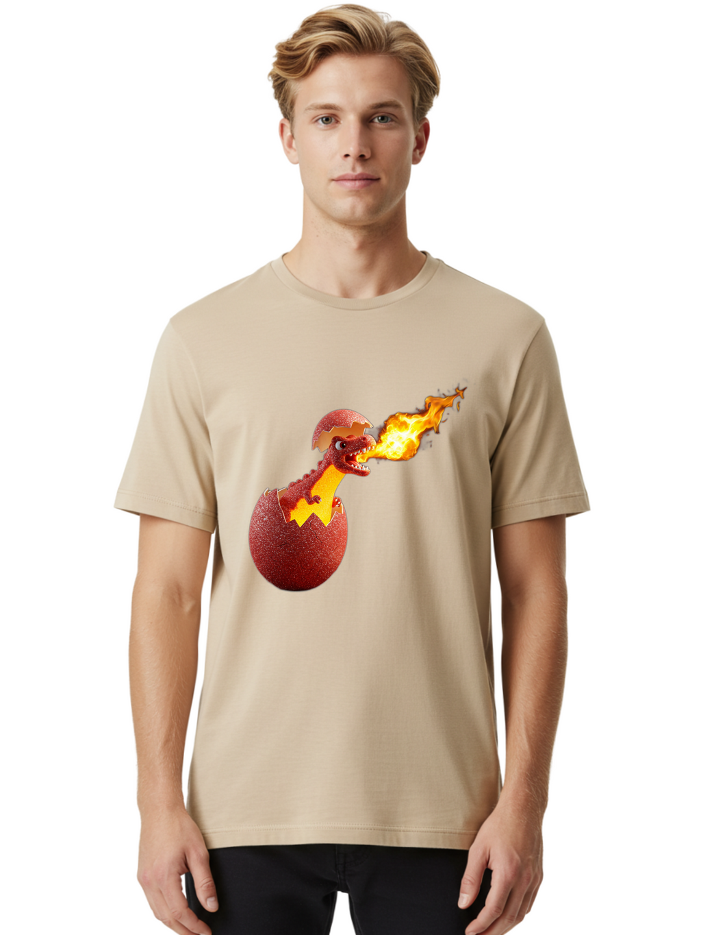 Dragon-Hatching Men'S Graphic Tee, 100% Cotton, Comfortable Casual Summer Wear, Machine Washable, Vintage Camera, Old Camera, Antique Camera, Black Camera, Classic Photography, Photography Equipment, Nostalgic Device, Film Camera, Camera Art Bam327