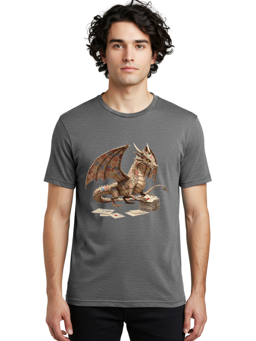 Dragon-Made-Of-Playing-Cards Men'S Graphic Tee, 100% Cotton, Comfortable Casual Summer Wear, Machine Washable, Vintage Camera, Old Camera, Antique Camera, Black Camera, Classic Photography, Photography Equipment, Nostalgic Device, Film Camera, Bam330