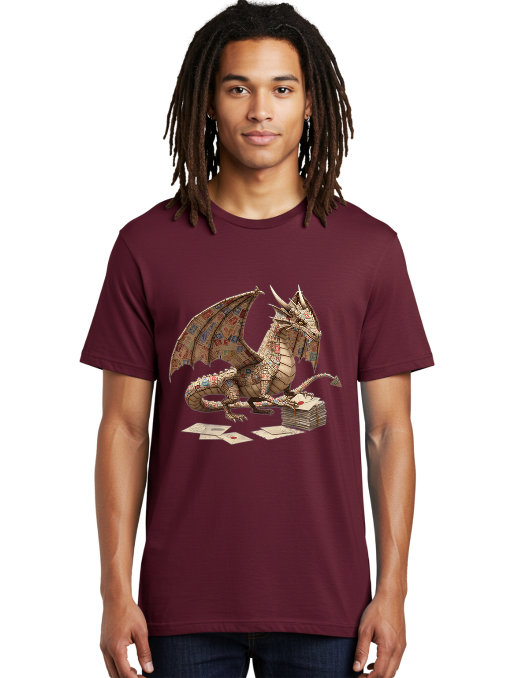 Dragon-Made-Of-Playing-Cards Men'S Graphic Tee, 100% Cotton, Comfortable Casual Summer Wear, Machine Washable, Vintage Camera, Old Camera, Antique Camera, Black Camera, Classic Photography, Photography Equipment, Nostalgic Device, Film Camera, Bam330