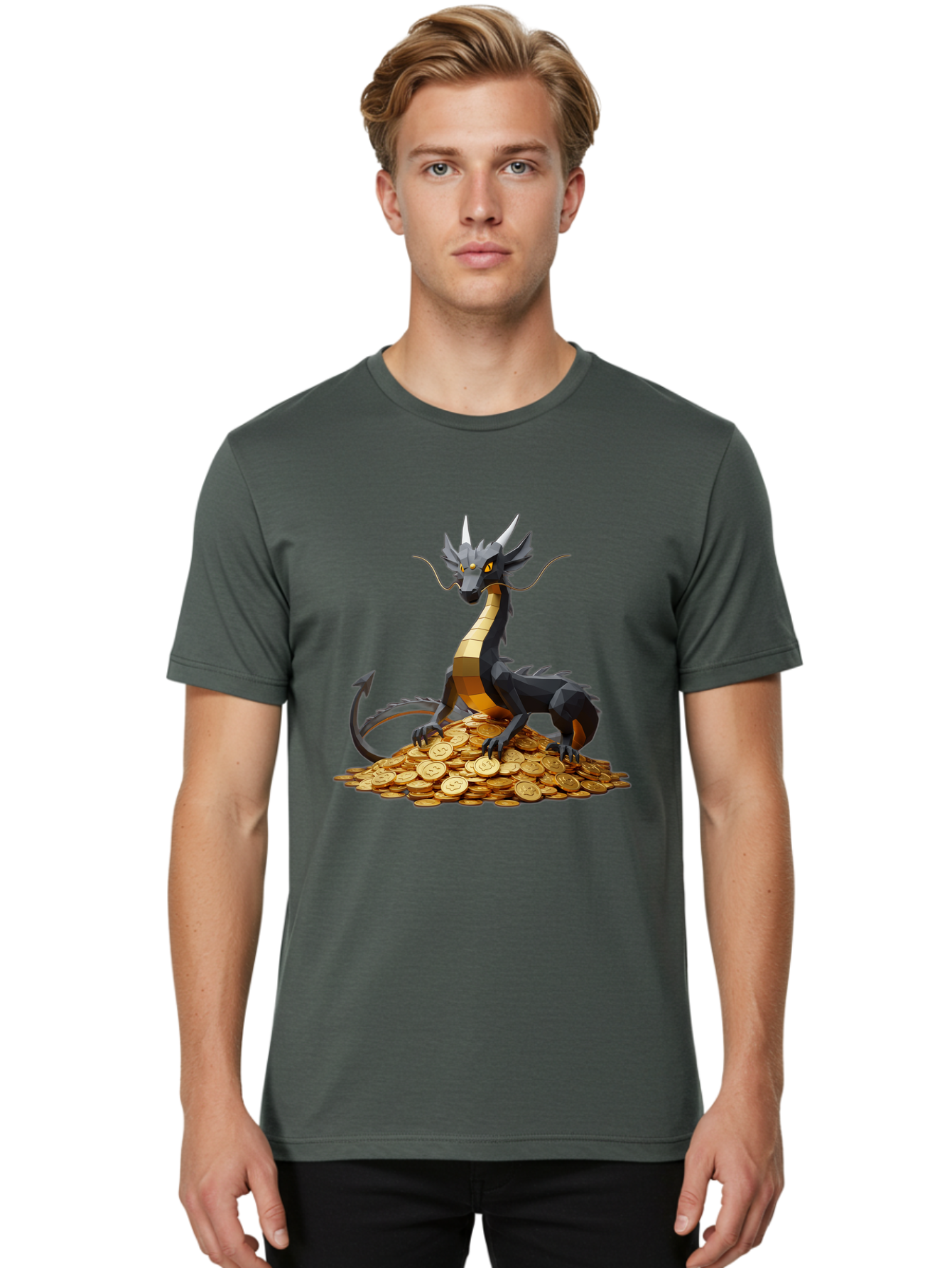 Dragon-On-Coins Men'S Graphic Tee, 100% Cotton, Comfortable Casual Summer Wear, Machine Washable, Vintage Camera, Old Camera, Antique Camera, Black Camera, Classic Photography, Photography Equipment, Nostalgic Device, Film Camera, Camera Art Bam331