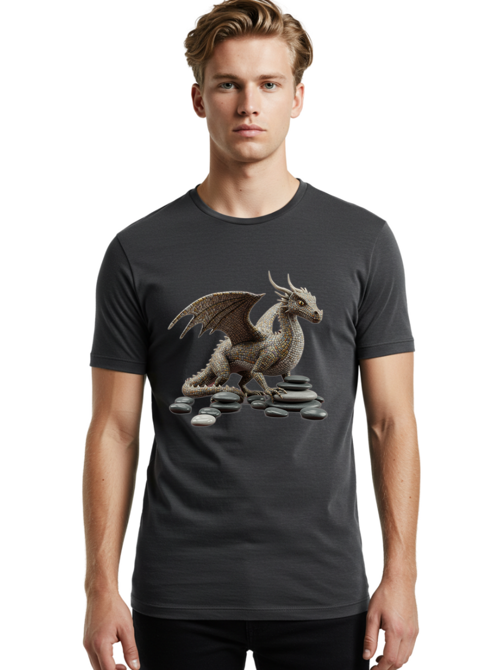Dragon-On-Stones Men'S Graphic Tee, 100% Cotton, Comfortable Casual Summer Wear, Machine Washable, Vintage Camera, Old Camera, Antique Camera, Black Camera, Classic Photography, Photography Equipment, Nostalgic Device, Film Camera, Camera Art Bam332
