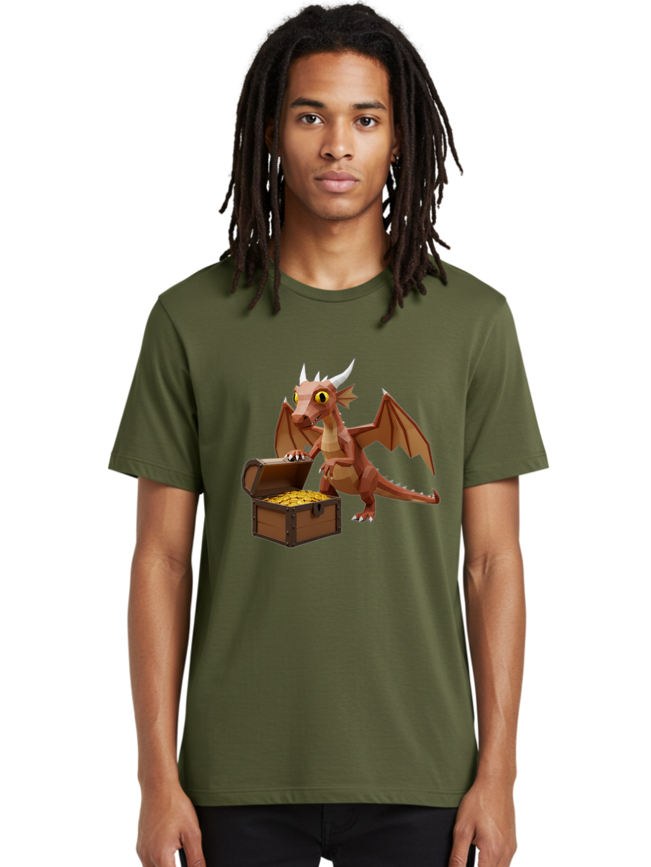 Dragon-With-Treasure-Chest Men'S Graphic Tee, 100% Cotton, Comfortable Casual Summer Wear, Machine Washable, Vintage Camera, Old Camera, Antique Camera, Black Camera, Classic Photography, Photography Equipment, Nostalgic Device, Film Camera, Bam333