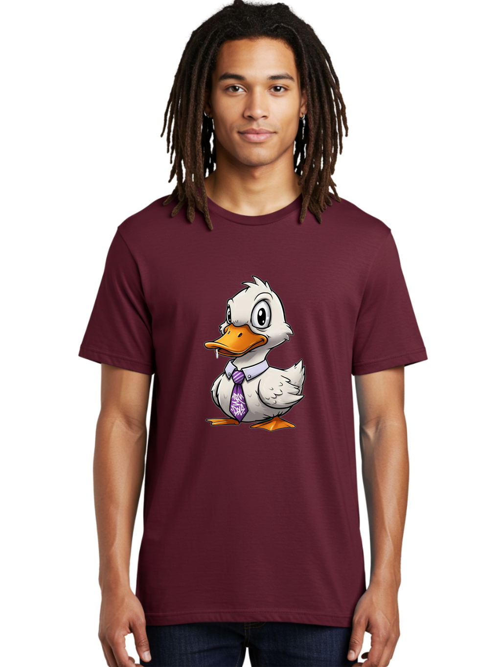 Duck-In-Suit-1 Men'S Graphic Tee, 100% Cotton, Comfortable Casual Summer Wear, Machine Washable, Vintage Camera, Old Camera, Antique Camera, Black Camera, Classic Photography, Photography Equipment, Nostalgic Device, Film Camera, Camera Art Bam339