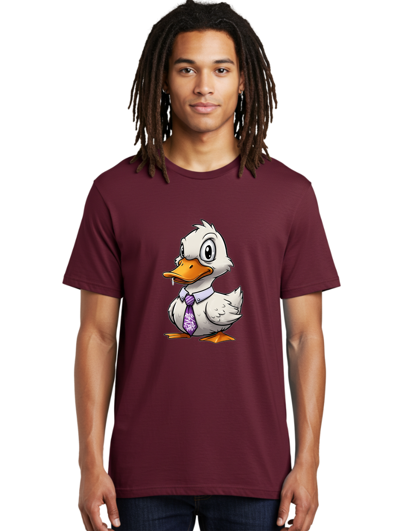 Duck-In-Suit-1 Men'S Graphic Tee, 100% Cotton, Comfortable Casual Summer Wear, Machine Washable, Vintage Camera, Old Camera, Antique Camera, Black Camera, Classic Photography, Photography Equipment, Nostalgic Device, Film Camera, Camera Art Bam339