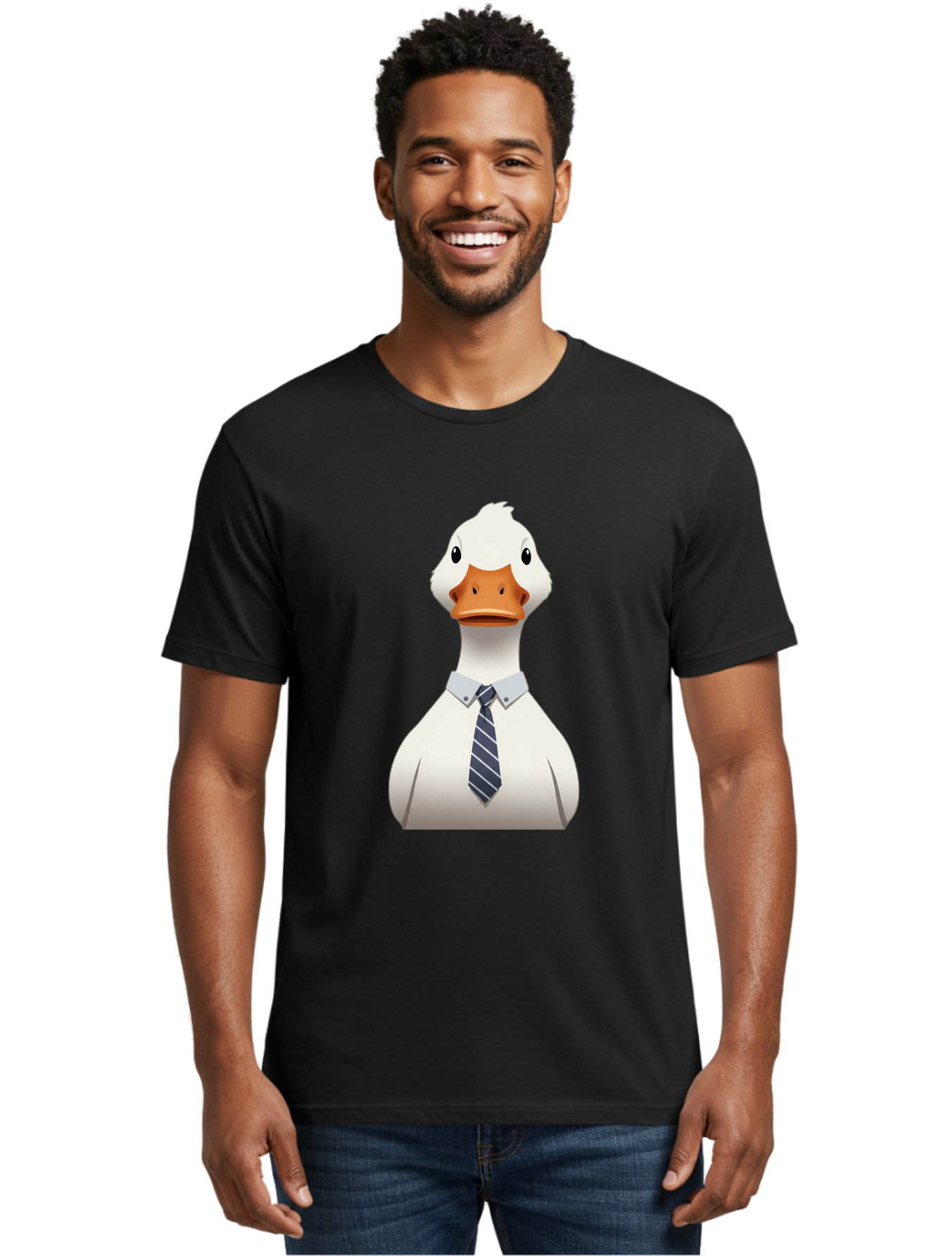 Duck-In-Suit-2 Men'S Graphic Tee, 100% Cotton, Comfortable Casual Summer Wear, Machine Washable, Vintage Camera, Old Camera, Antique Camera, Black Camera, Classic Photography, Photography Equipment, Nostalgic Device, Film Camera, Camera Art Bam340