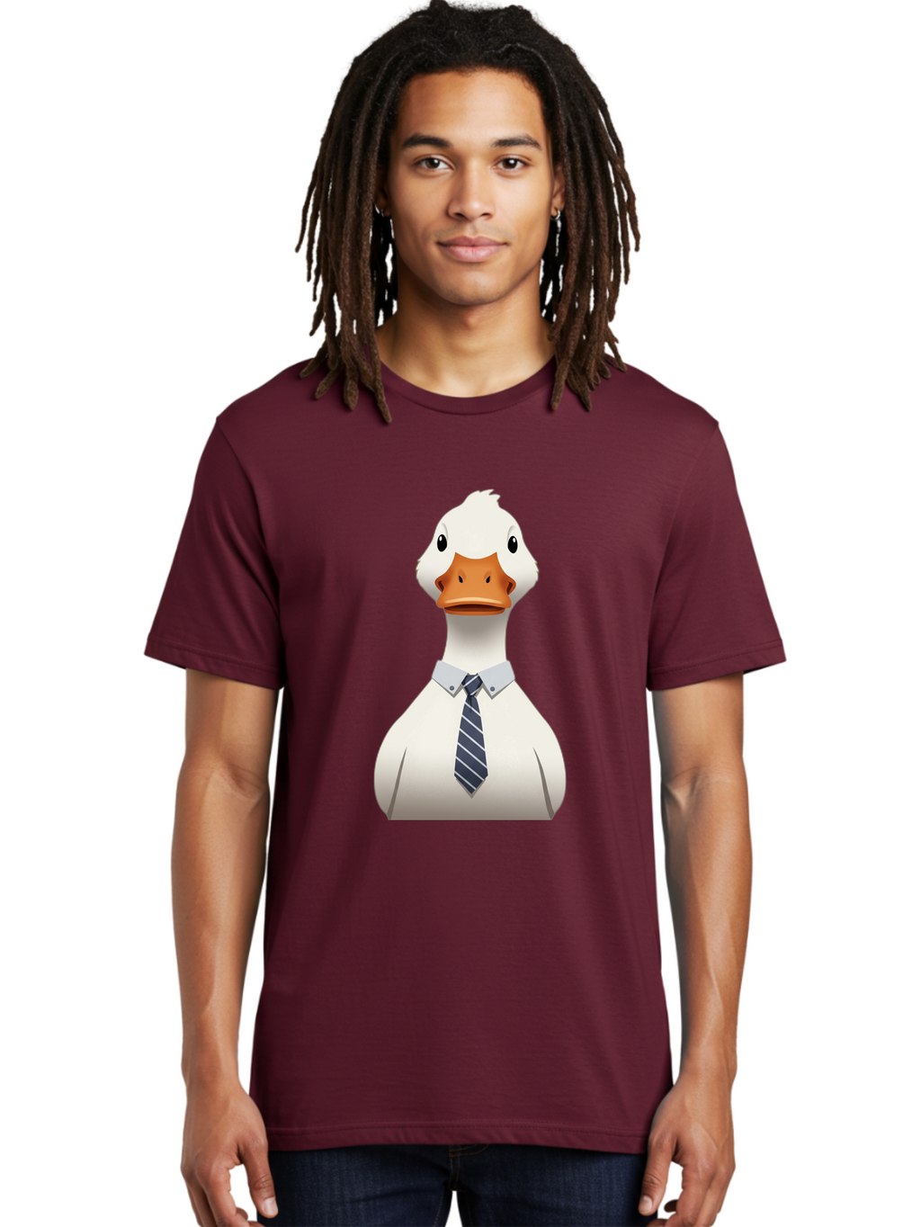 Duck-In-Suit-2 Men'S Graphic Tee, 100% Cotton, Comfortable Casual Summer Wear, Machine Washable, Vintage Camera, Old Camera, Antique Camera, Black Camera, Classic Photography, Photography Equipment, Nostalgic Device, Film Camera, Camera Art Bam340