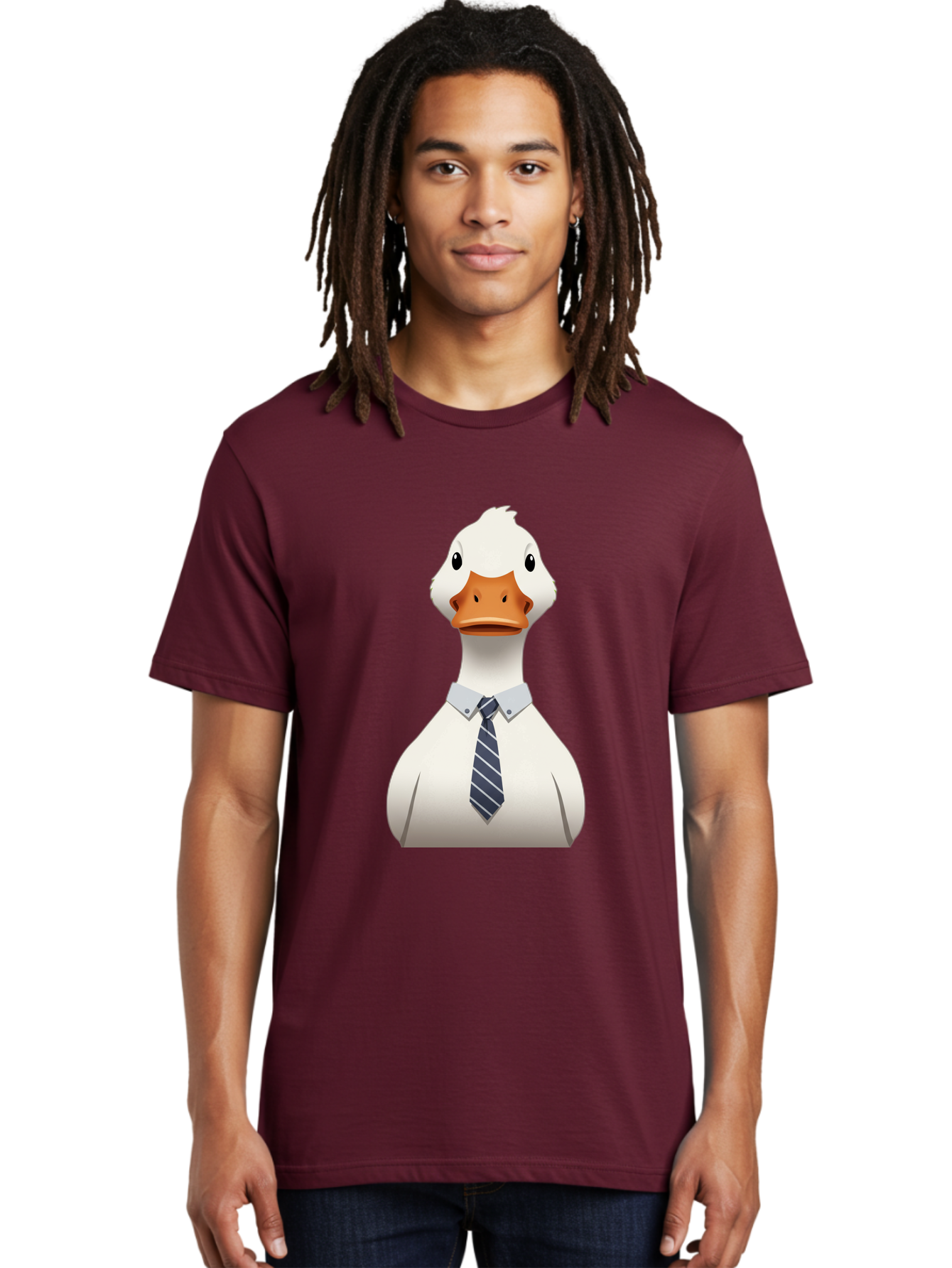 Duck-In-Suit-2 Men'S Graphic Tee, 100% Cotton, Comfortable Casual Summer Wear, Machine Washable, Vintage Camera, Old Camera, Antique Camera, Black Camera, Classic Photography, Photography Equipment, Nostalgic Device, Film Camera, Camera Art Bam340