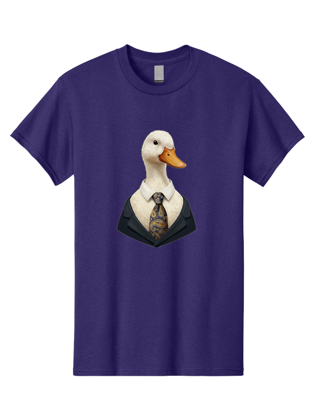 Duck-In-Suit-4 Men'S Graphic Tee, 100% Cotton, Comfortable Casual Summer Wear, Machine Washable, Vintage Camera, Old Camera, Antique Camera, Black Camera, Classic Photography, Photography Equipment, Nostalgic Device, Film Camera, Camera Art Bam342