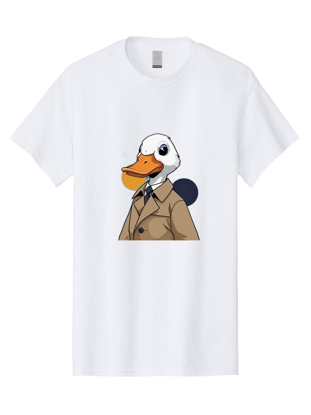 Duck-In-Suit-5 Men'S Graphic Tee, 100% Cotton, Comfortable Casual Summer Wear, Machine Washable, Vintage Camera, Old Camera, Antique Camera, Black Camera, Classic Photography, Photography Equipment, Nostalgic Device, Film Camera, Camera Art Bam343