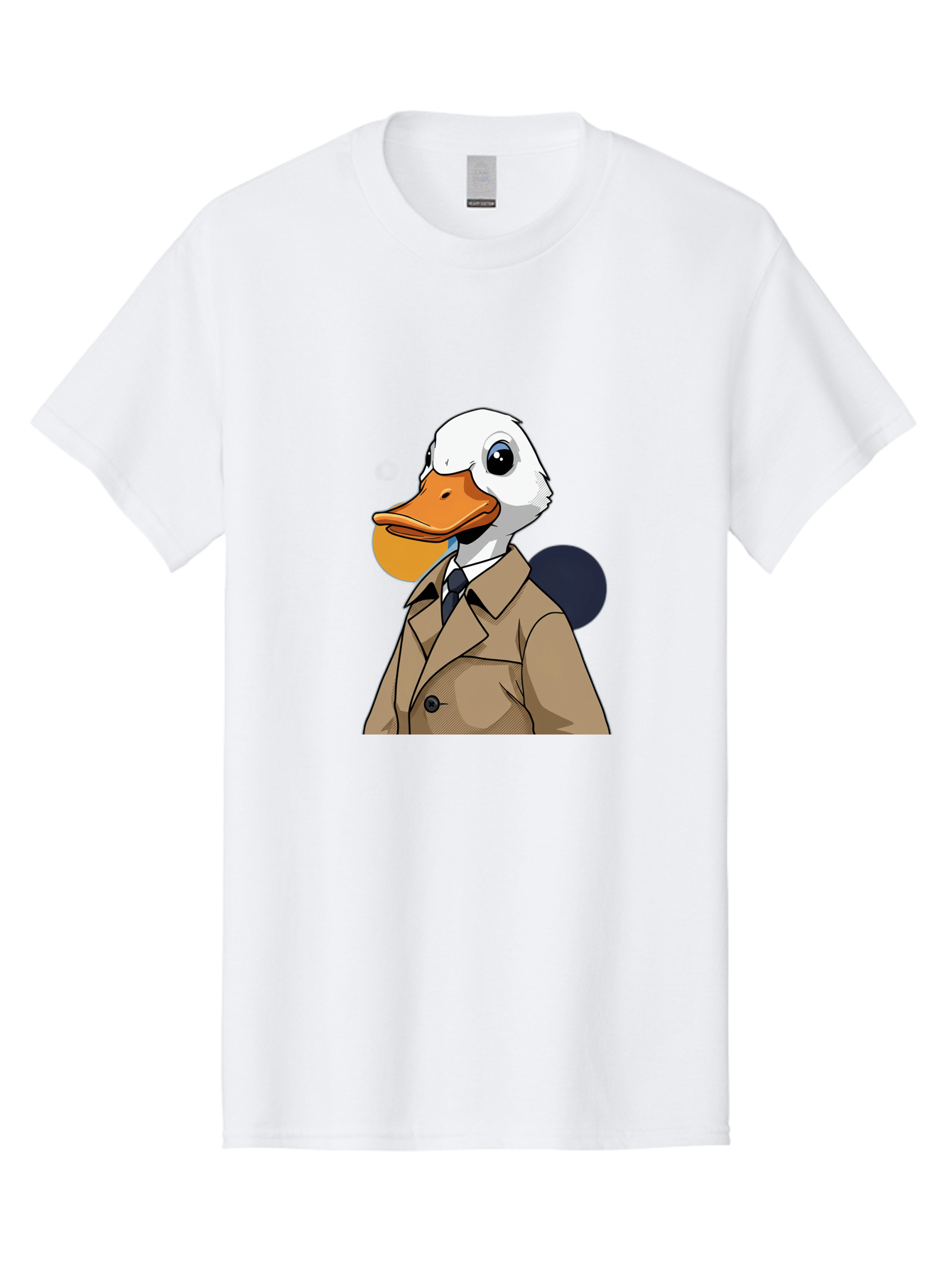 Duck-In-Suit-5 Men'S Graphic Tee, 100% Cotton, Comfortable Casual Summer Wear, Machine Washable, Vintage Camera, Old Camera, Antique Camera, Black Camera, Classic Photography, Photography Equipment, Nostalgic Device, Film Camera, Camera Art Bam343