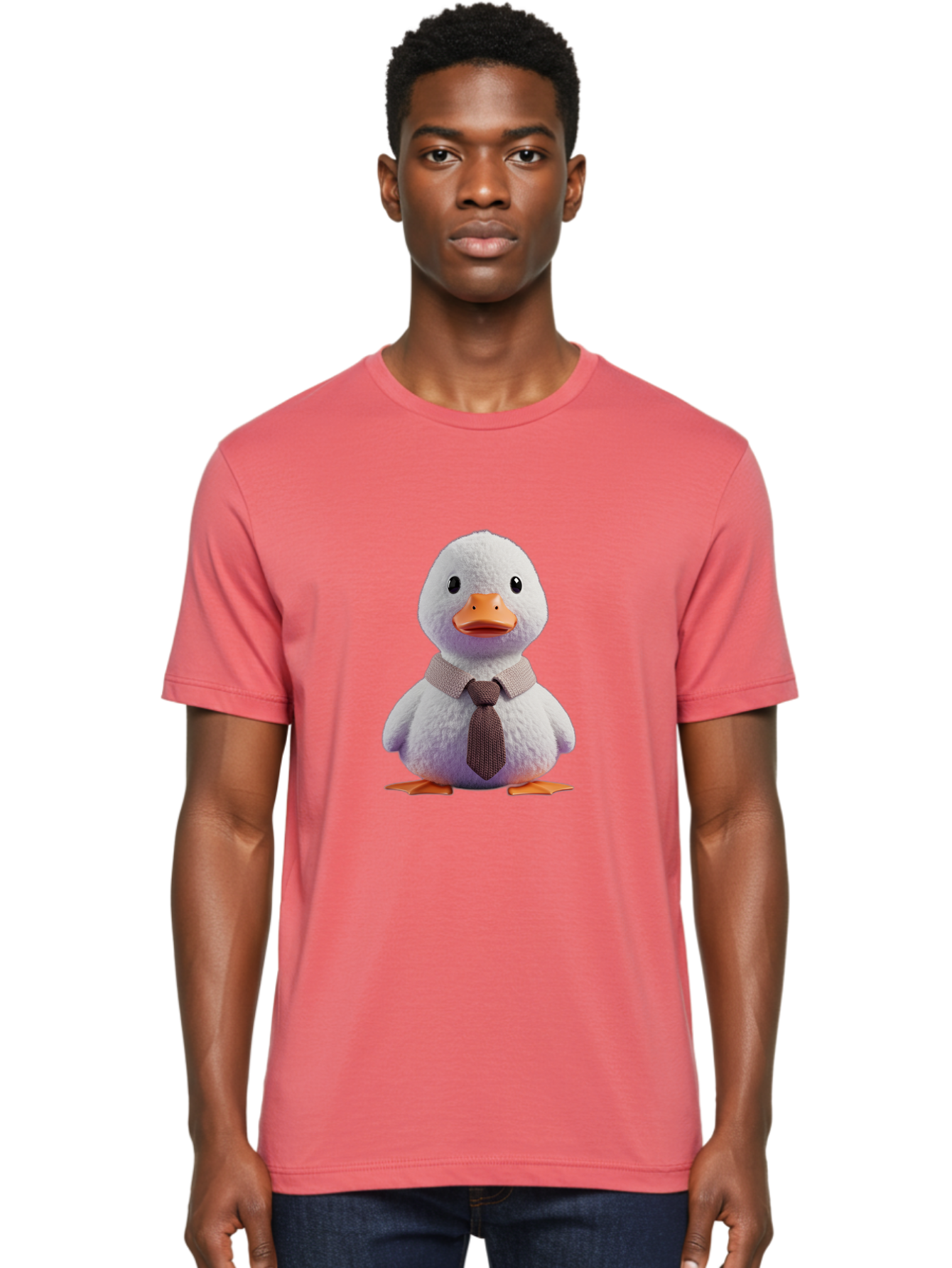 Duck-In-Tie-1 Men'S Graphic Tee, 100% Cotton, Comfortable Casual Summer Wear, Machine Washable, Vintage Camera, Old Camera, Antique Camera, Black Camera, Classic Photography, Photography Equipment, Nostalgic Device, Film Camera, Camera Art Bam345