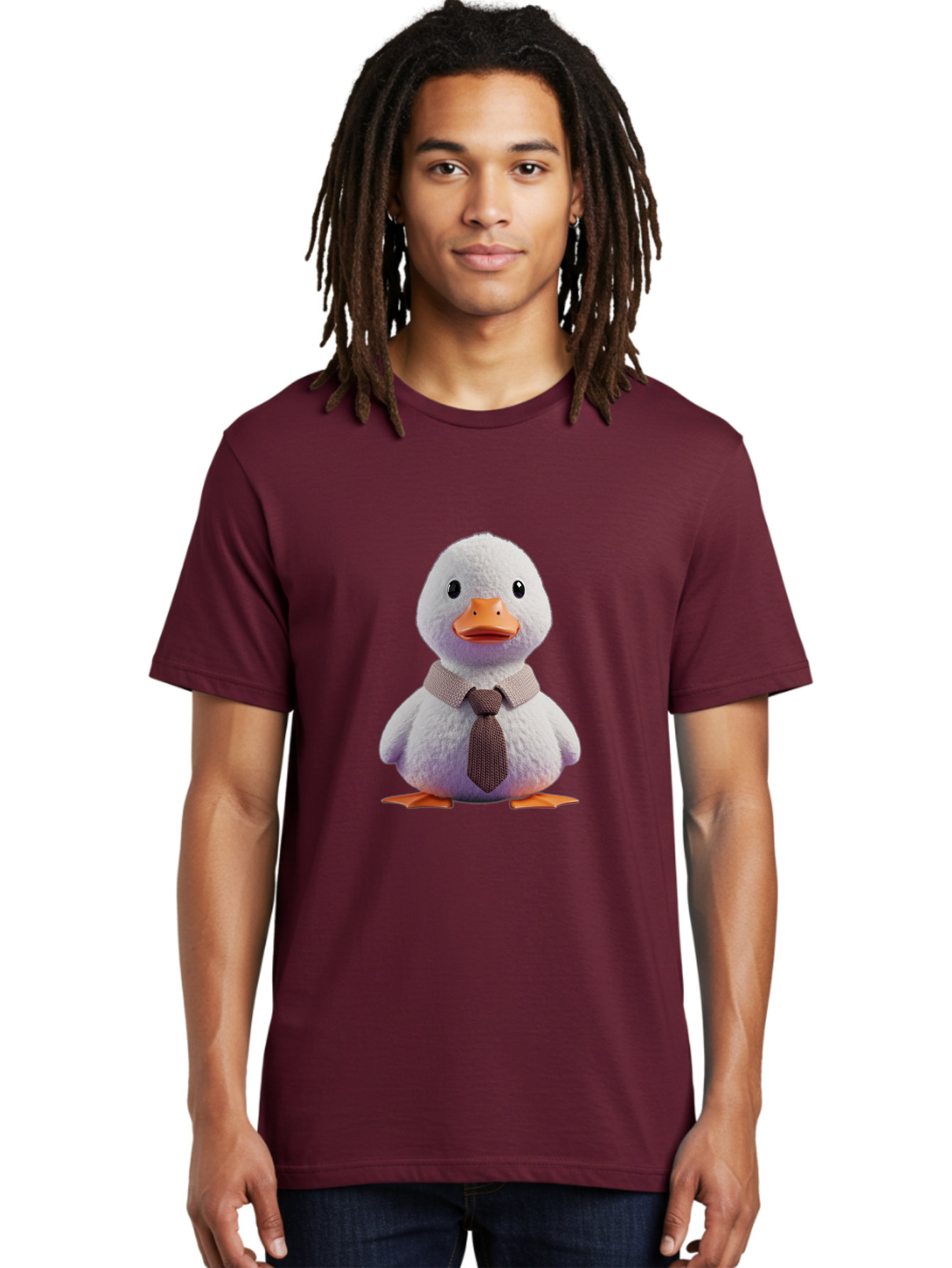 Duck-In-Tie-1 Men'S Graphic Tee, 100% Cotton, Comfortable Casual Summer Wear, Machine Washable, Vintage Camera, Old Camera, Antique Camera, Black Camera, Classic Photography, Photography Equipment, Nostalgic Device, Film Camera, Camera Art Bam345