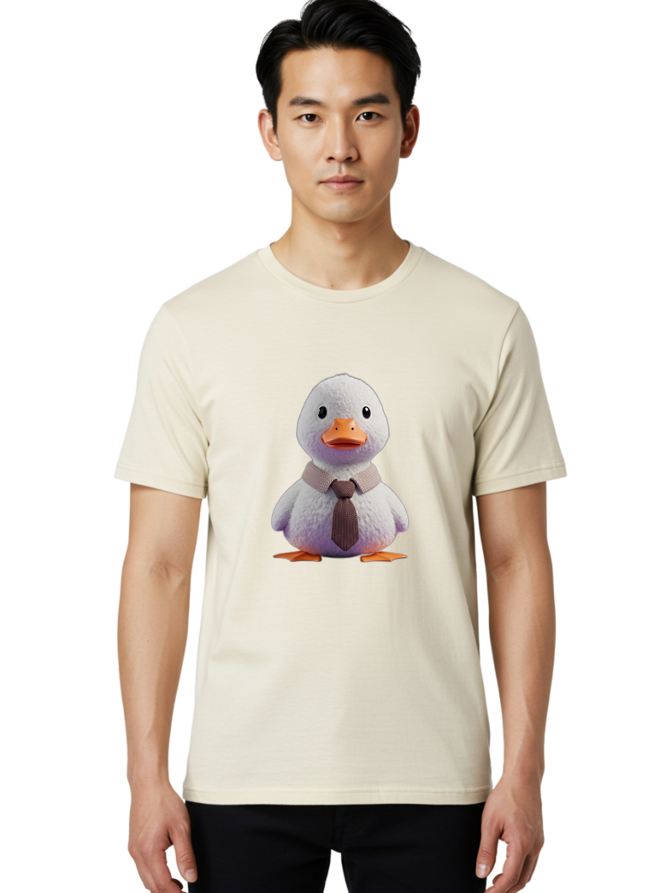 Duck-In-Tie-1 Men'S Graphic Tee, 100% Cotton, Comfortable Casual Summer Wear, Machine Washable, Vintage Camera, Old Camera, Antique Camera, Black Camera, Classic Photography, Photography Equipment, Nostalgic Device, Film Camera, Camera Art Bam345