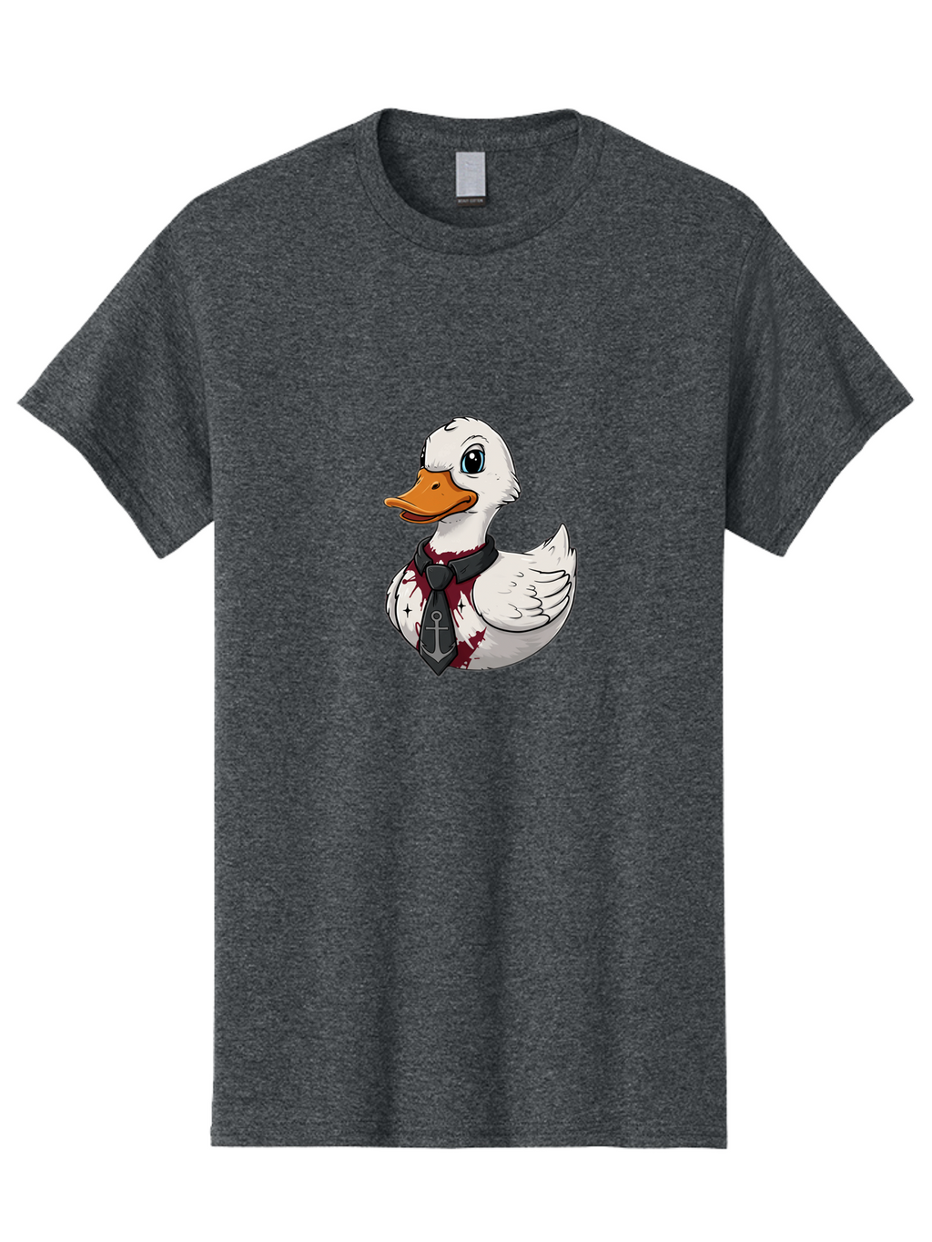 Duck-Necktie-Anchor Men'S Graphic Tee, 100% Cotton, Comfortable Casual Summer Wear, Machine Washable, Vintage Camera, Old Camera, Antique Camera, Black Camera, Classic Photography, Photography Equipment, Nostalgic Device, Film Camera, Bam348