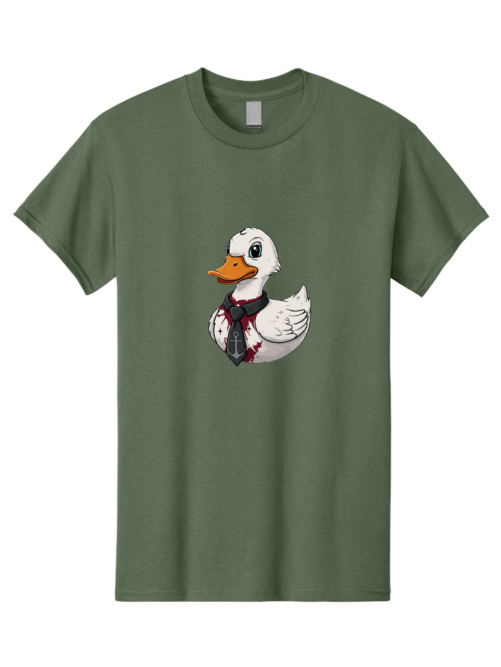 Duck-Necktie-Anchor Men'S Graphic Tee, 100% Cotton, Comfortable Casual Summer Wear, Machine Washable, Vintage Camera, Old Camera, Antique Camera, Black Camera, Classic Photography, Photography Equipment, Nostalgic Device, Film Camera, Bam348