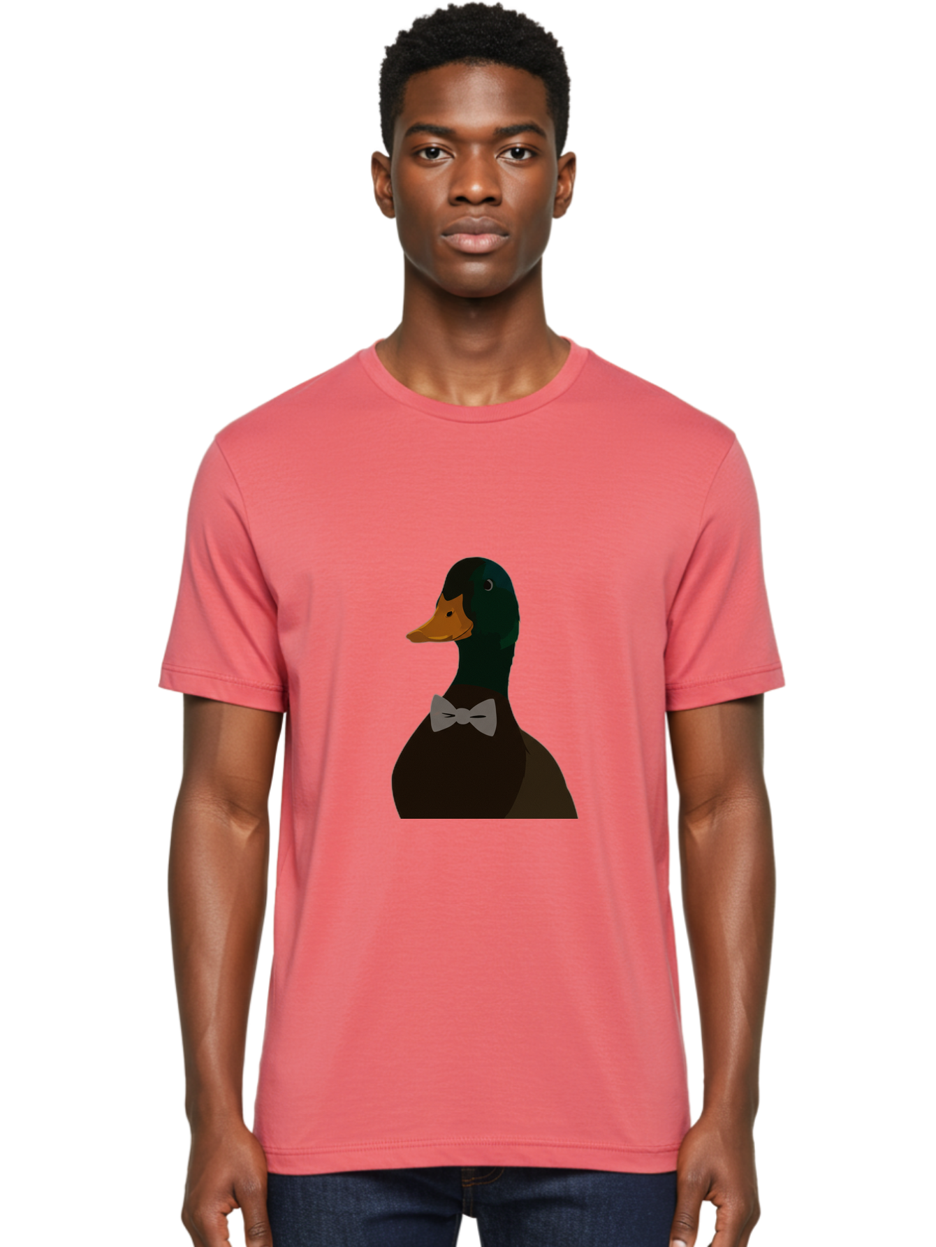 Duck-With-Bow-Tie Men'S Graphic Tee, 100% Cotton, Comfortable Casual Summer Wear, Machine Washable, Vintage Camera, Old Camera, Antique Camera, Black Camera, Classic Photography, Photography Equipment, Nostalgic Device, Film Camera, Camera Art Bam349