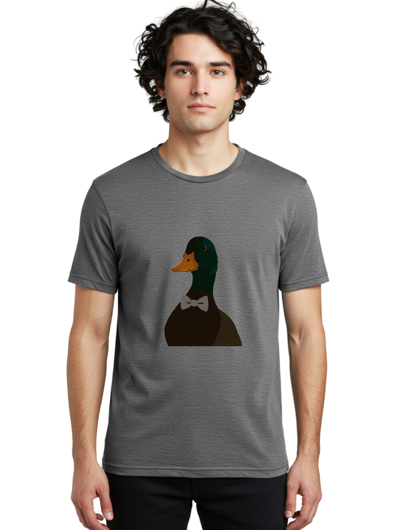 Duck-With-Bow-Tie Men'S Graphic Tee, 100% Cotton, Comfortable Casual Summer Wear, Machine Washable, Vintage Camera, Old Camera, Antique Camera, Black Camera, Classic Photography, Photography Equipment, Nostalgic Device, Film Camera, Camera Art Bam349