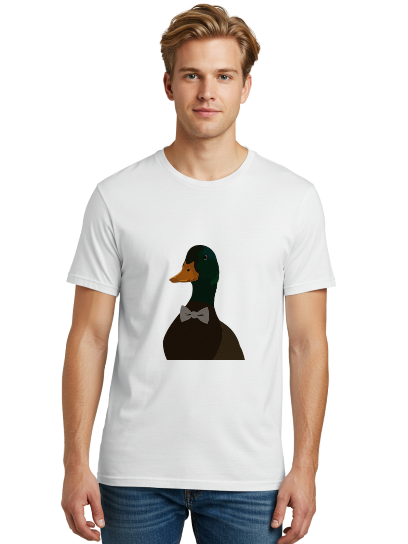 Duck-With-Bow-Tie Men'S Graphic Tee, 100% Cotton, Comfortable Casual Summer Wear, Machine Washable, Vintage Camera, Old Camera, Antique Camera, Black Camera, Classic Photography, Photography Equipment, Nostalgic Device, Film Camera, Camera Art Bam349