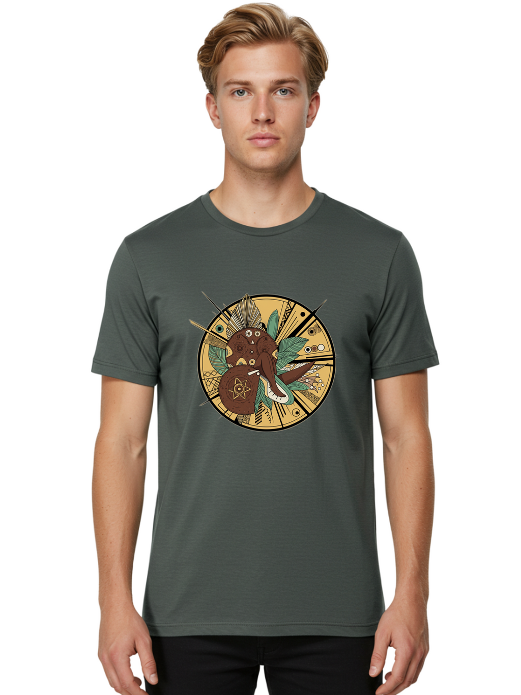 Eagle-Head-Sacred-Geometry Men'S Graphic Tee, 100% Cotton, Comfortable Casual Summer Wear, Machine Washable, Vintage Camera, Old Camera, Antique Camera, Black Camera, Classic Photography, Photography Equipment, Nostalgic Device, Film Camera, Bam352