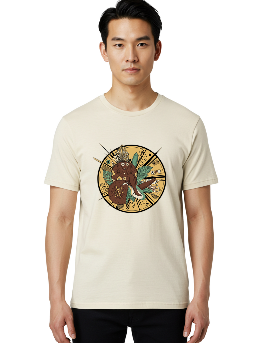 Eagle-Head-Sacred-Geometry Men'S Graphic Tee, 100% Cotton, Comfortable Casual Summer Wear, Machine Washable, Vintage Camera, Old Camera, Antique Camera, Black Camera, Classic Photography, Photography Equipment, Nostalgic Device, Film Camera, Bam352