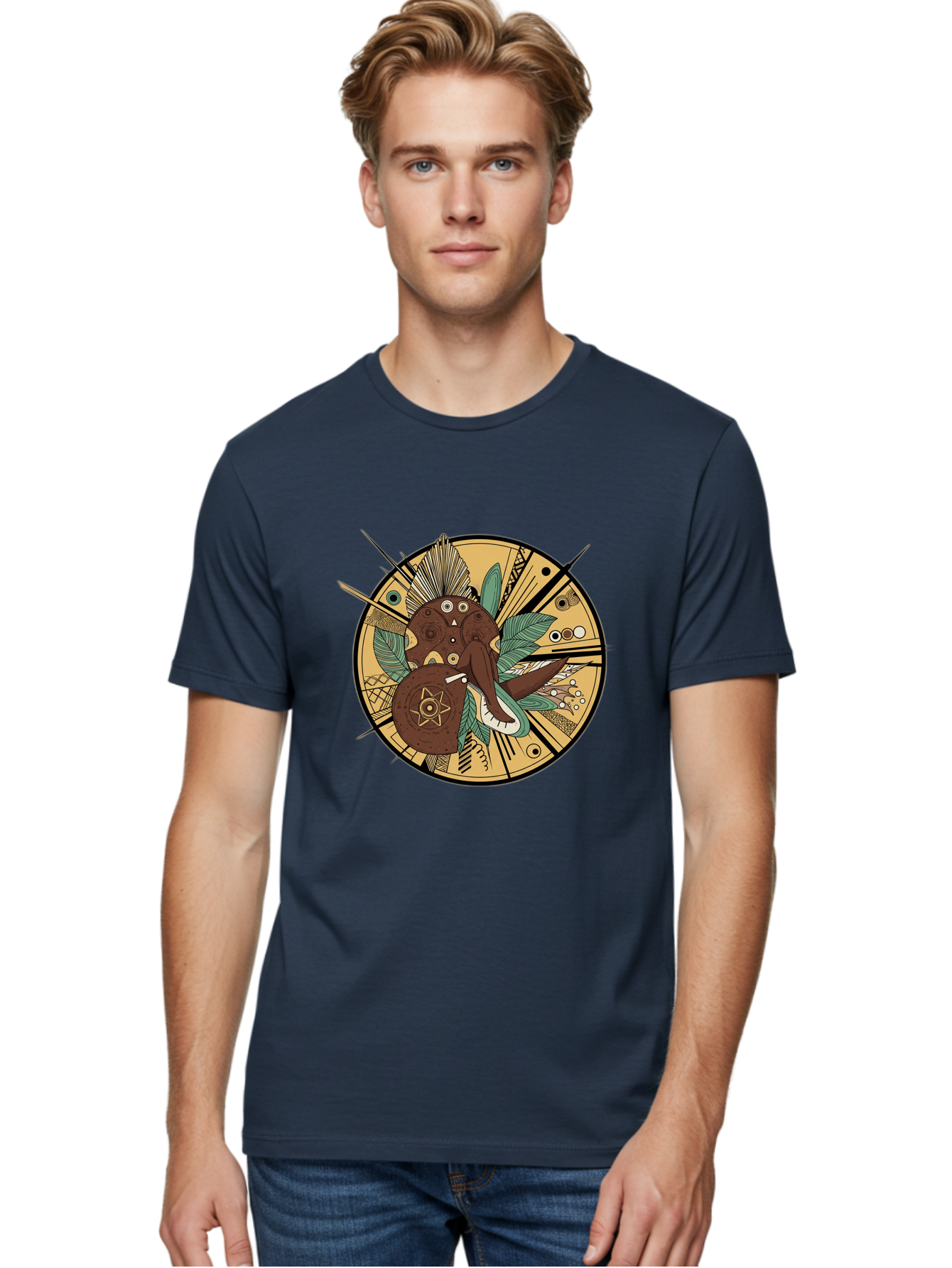 Eagle-Head-Sacred-Geometry Men'S Graphic Tee, 100% Cotton, Comfortable Casual Summer Wear, Machine Washable, Vintage Camera, Old Camera, Antique Camera, Black Camera, Classic Photography, Photography Equipment, Nostalgic Device, Film Camera, Bam352