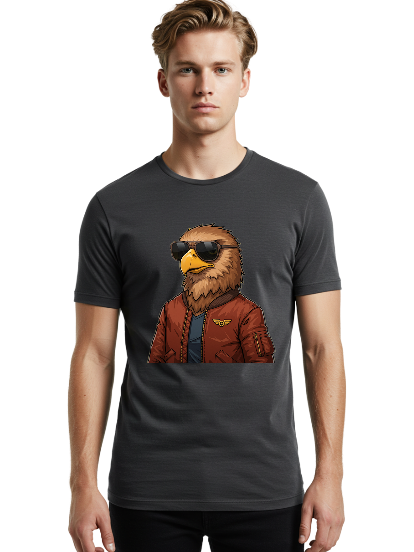 Eagle-Pilot Men'S Graphic Tee, 100% Cotton, Comfortable Casual Summer Wear, Machine Washable, Vintage Camera, Old Camera, Antique Camera, Black Camera, Classic Photography, Photography Equipment, Nostalgic Device, Film Camera, Camera Art Bam353