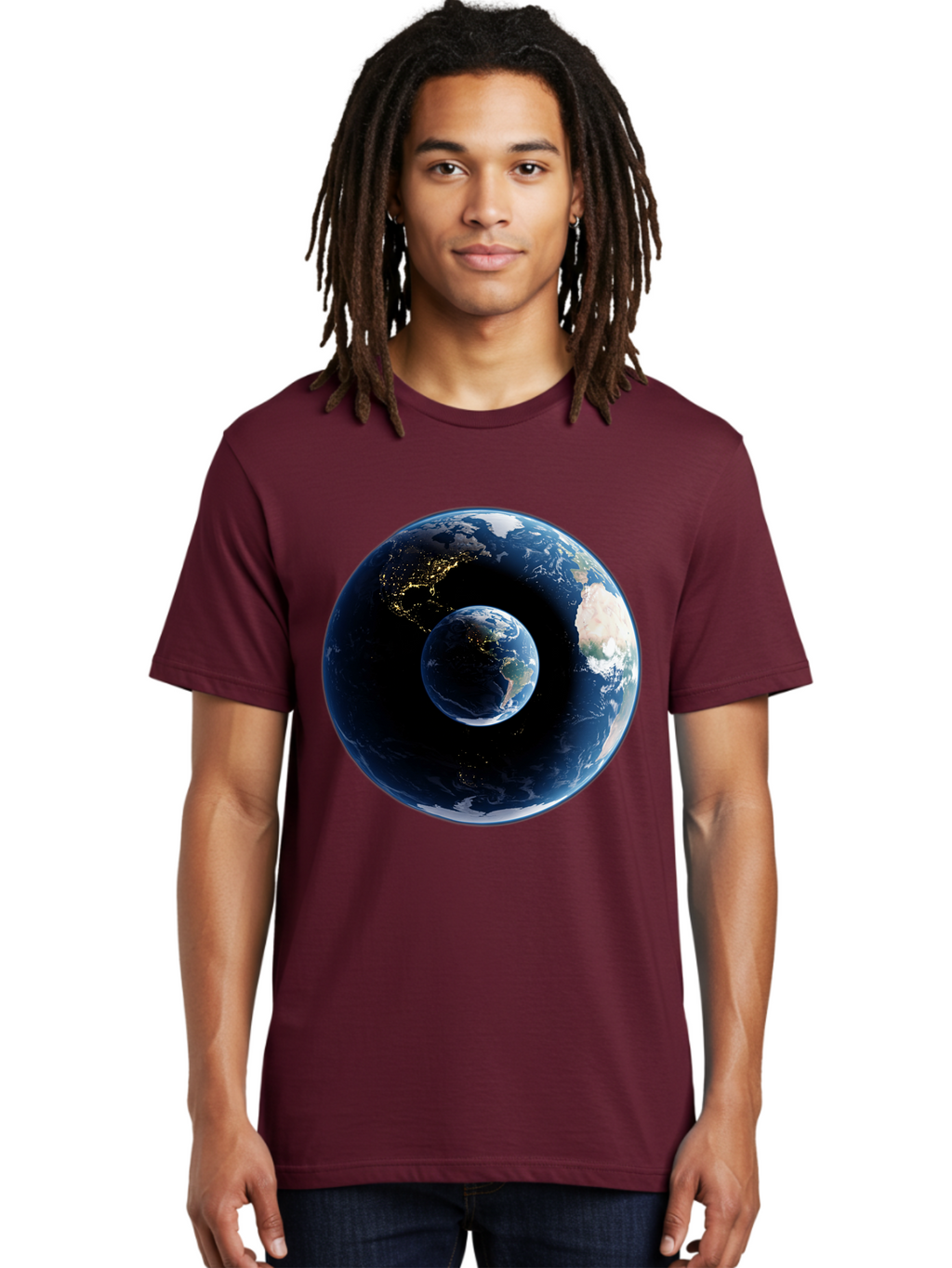 Earth-1 Men'S Graphic Tee, 100% Cotton, Comfortable Casual Summer Wear, Machine Washable, Vintage Camera, Old Camera, Antique Camera, Black Camera, Classic Photography, Photography Equipment, Nostalgic Device, Film Camera, Camera Art Bam354