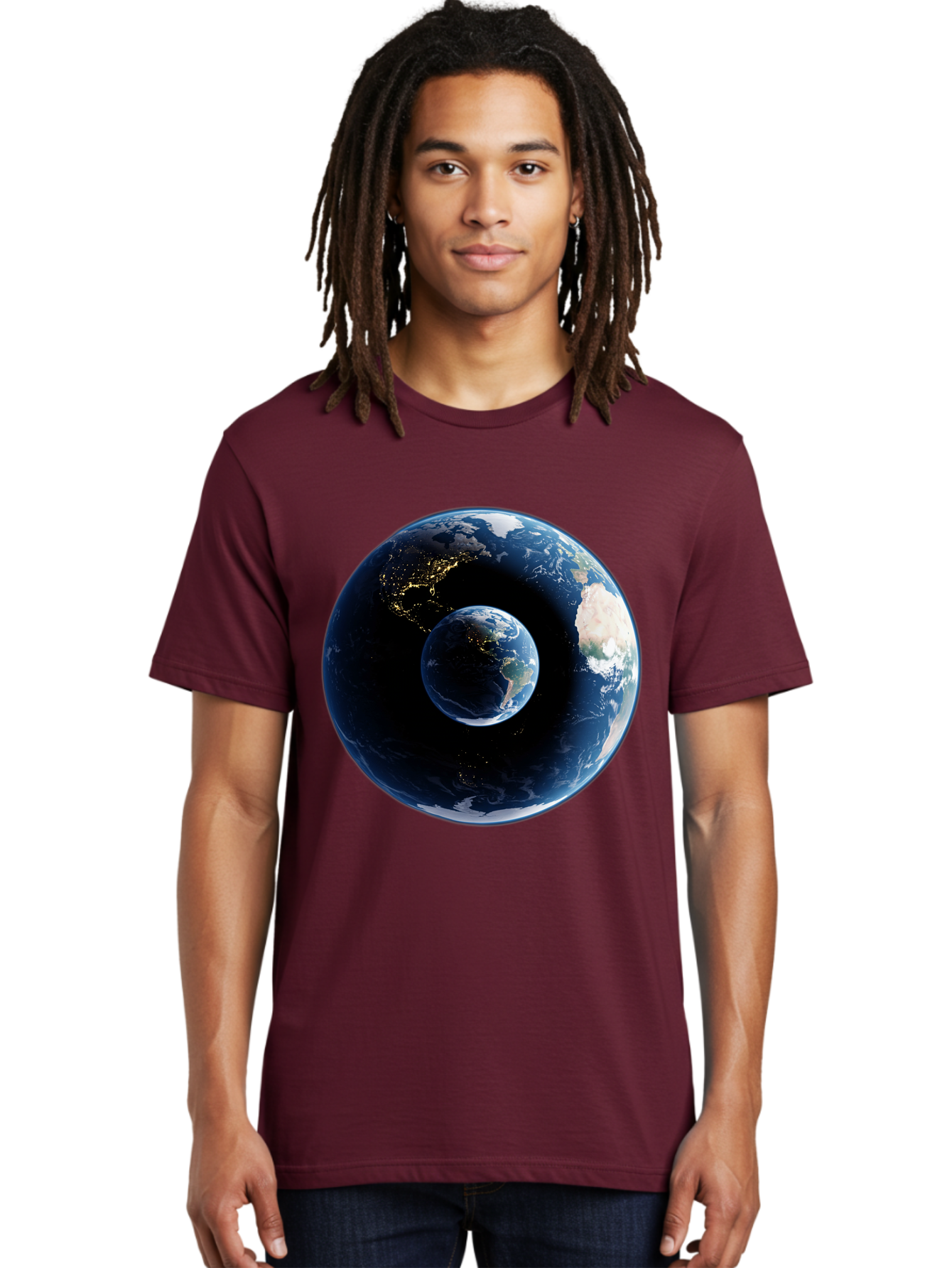 Earth-1 Men'S Graphic Tee, 100% Cotton, Comfortable Casual Summer Wear, Machine Washable, Vintage Camera, Old Camera, Antique Camera, Black Camera, Classic Photography, Photography Equipment, Nostalgic Device, Film Camera, Camera Art Bam354