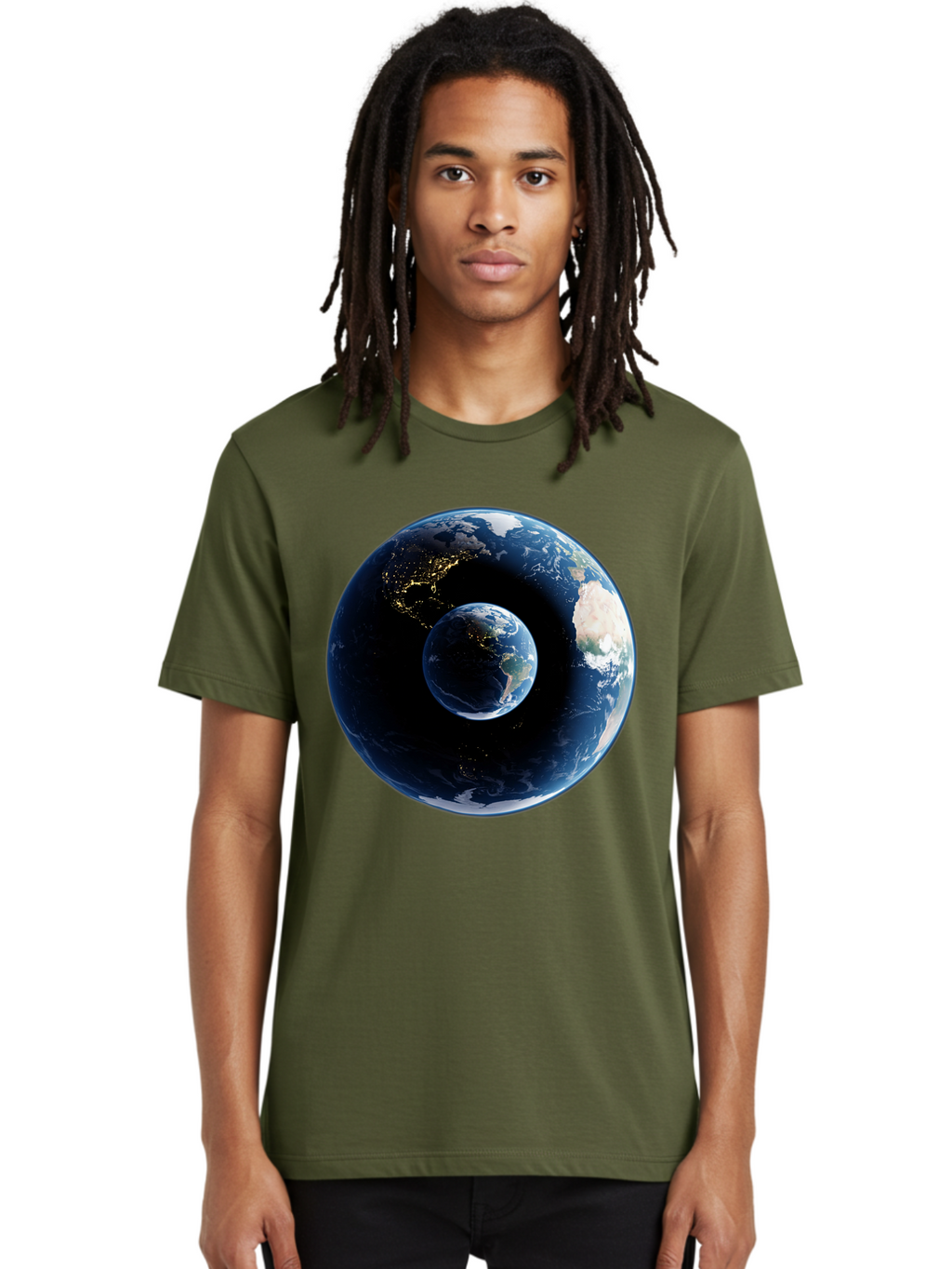 Earth-1 Men'S Graphic Tee, 100% Cotton, Comfortable Casual Summer Wear, Machine Washable, Vintage Camera, Old Camera, Antique Camera, Black Camera, Classic Photography, Photography Equipment, Nostalgic Device, Film Camera, Camera Art Bam354