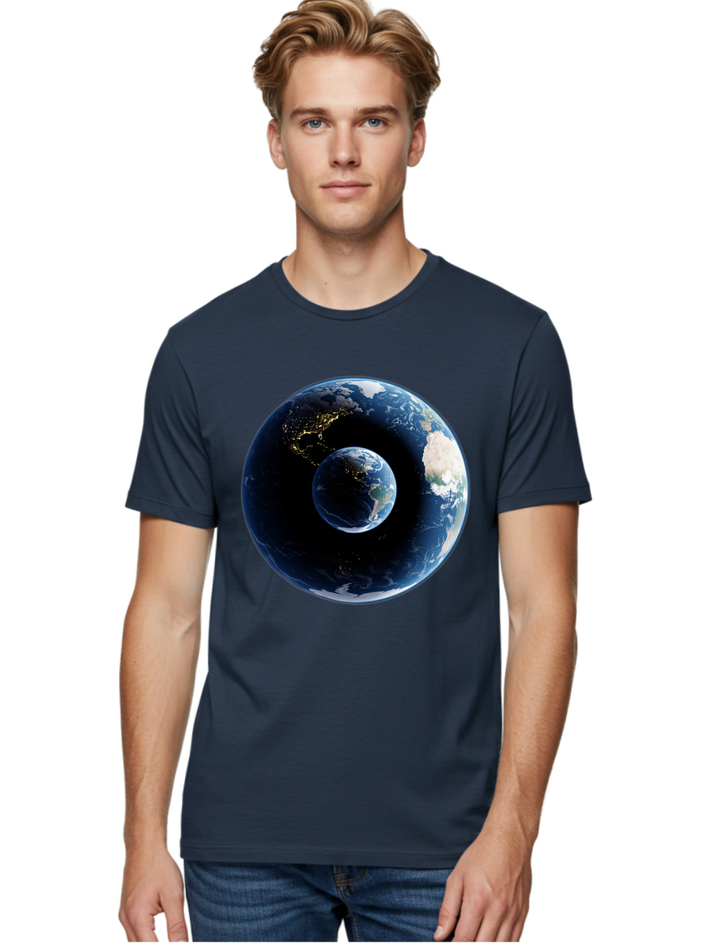 Earth-1 Men'S Graphic Tee, 100% Cotton, Comfortable Casual Summer Wear, Machine Washable, Vintage Camera, Old Camera, Antique Camera, Black Camera, Classic Photography, Photography Equipment, Nostalgic Device, Film Camera, Camera Art Bam354