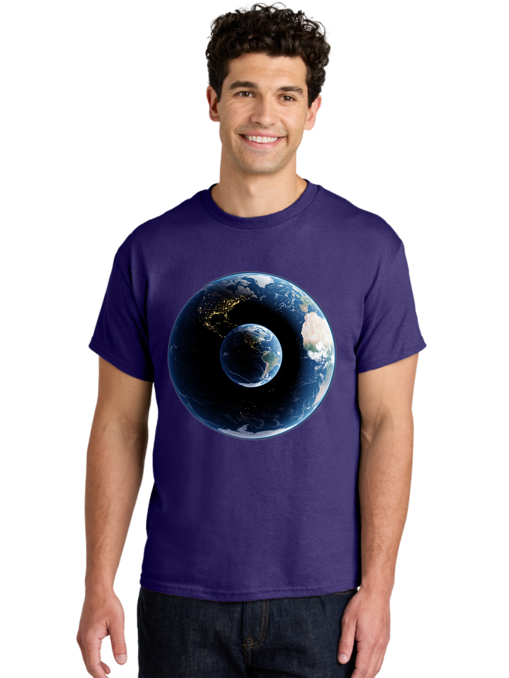 Earth-1 Men'S Graphic Tee, 100% Cotton, Comfortable Casual Summer Wear, Machine Washable, Vintage Camera, Old Camera, Antique Camera, Black Camera, Classic Photography, Photography Equipment, Nostalgic Device, Film Camera, Camera Art Bam354