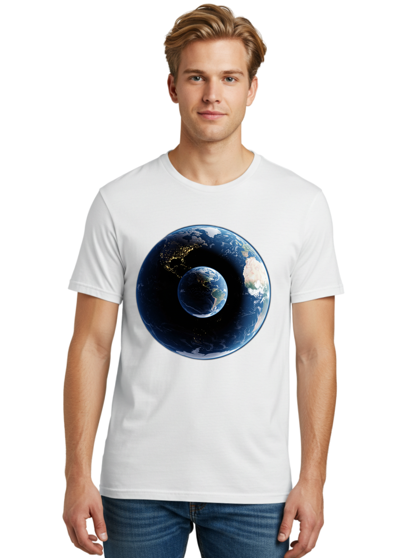 Earth-1 Men'S Graphic Tee, 100% Cotton, Comfortable Casual Summer Wear, Machine Washable, Vintage Camera, Old Camera, Antique Camera, Black Camera, Classic Photography, Photography Equipment, Nostalgic Device, Film Camera, Camera Art Bam354