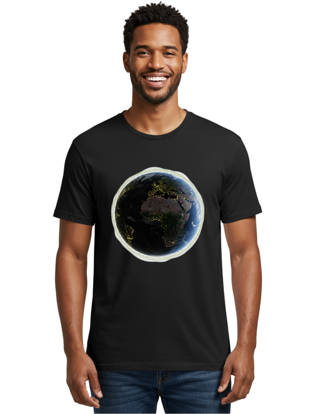 Earth-At-Night Men'S Graphic Tee, 100% Cotton, Comfortable Casual Summer Wear, Machine Washable, Vintage Camera, Old Camera, Antique Camera, Black Camera, Classic Photography, Photography Equipment, Nostalgic Device, Film Camera, Camera Art Bam355