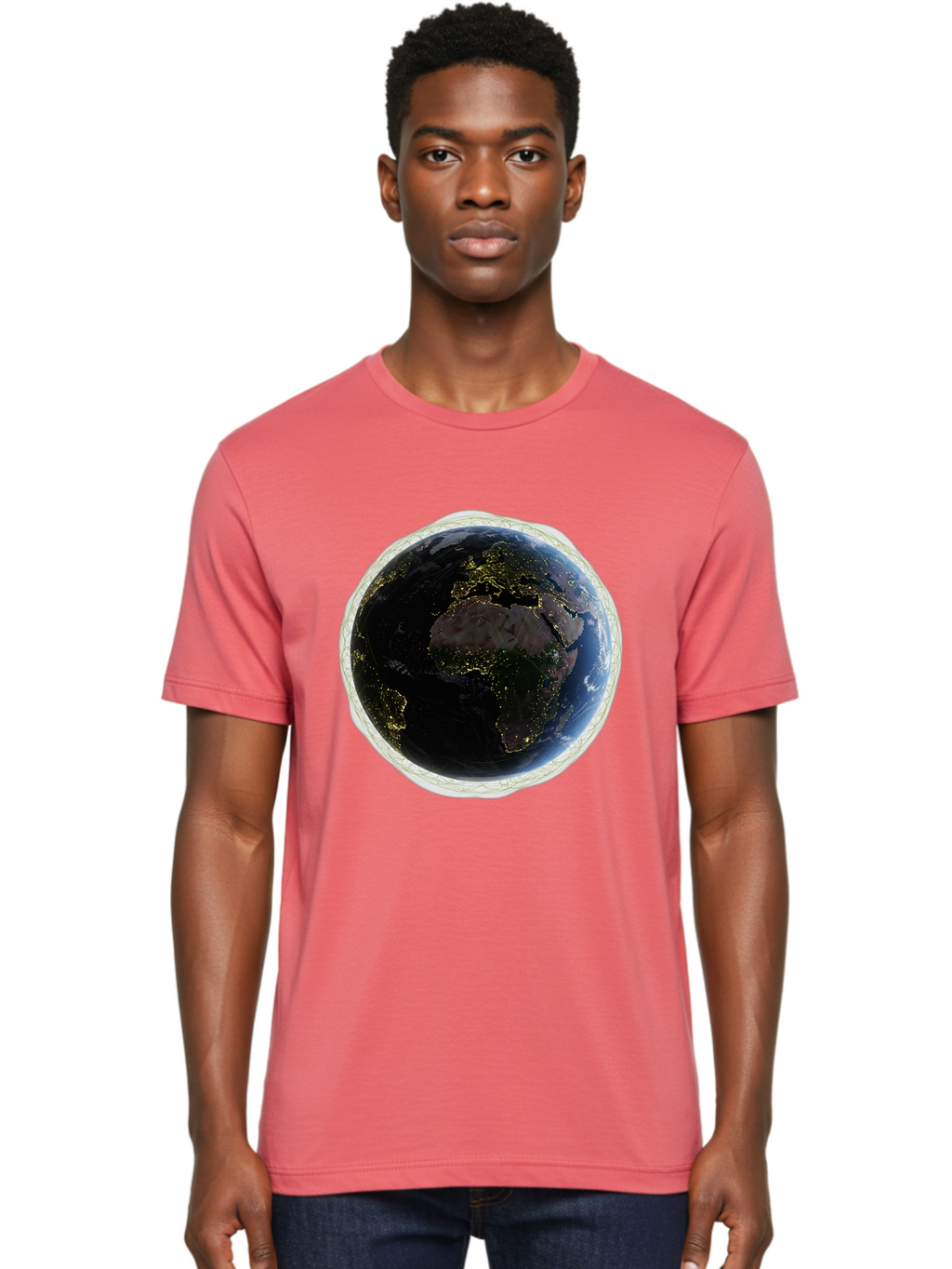 Earth-At-Night Men'S Graphic Tee, 100% Cotton, Comfortable Casual Summer Wear, Machine Washable, Vintage Camera, Old Camera, Antique Camera, Black Camera, Classic Photography, Photography Equipment, Nostalgic Device, Film Camera, Camera Art Bam355