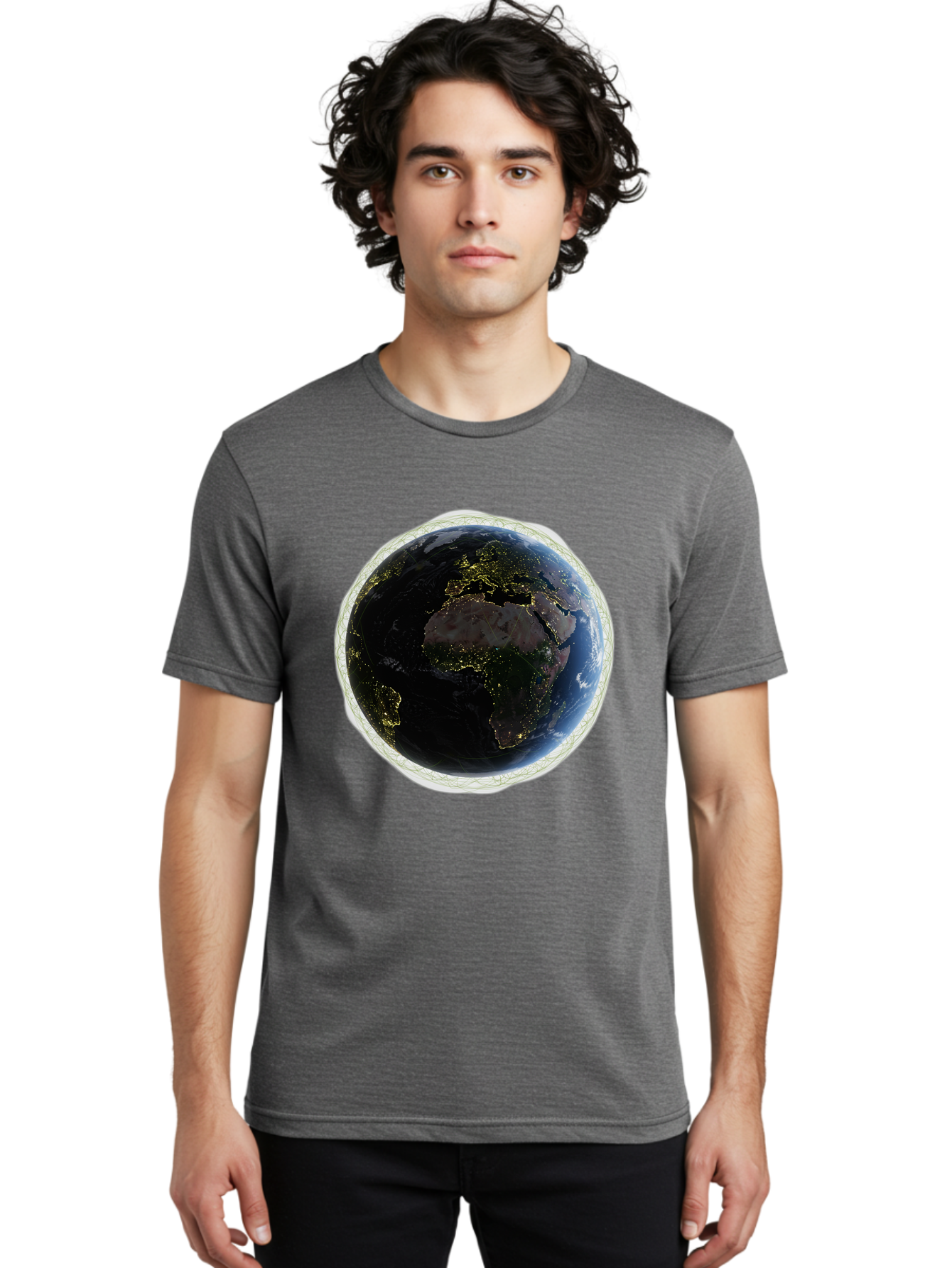 Earth-At-Night Men'S Graphic Tee, 100% Cotton, Comfortable Casual Summer Wear, Machine Washable, Vintage Camera, Old Camera, Antique Camera, Black Camera, Classic Photography, Photography Equipment, Nostalgic Device, Film Camera, Camera Art Bam355