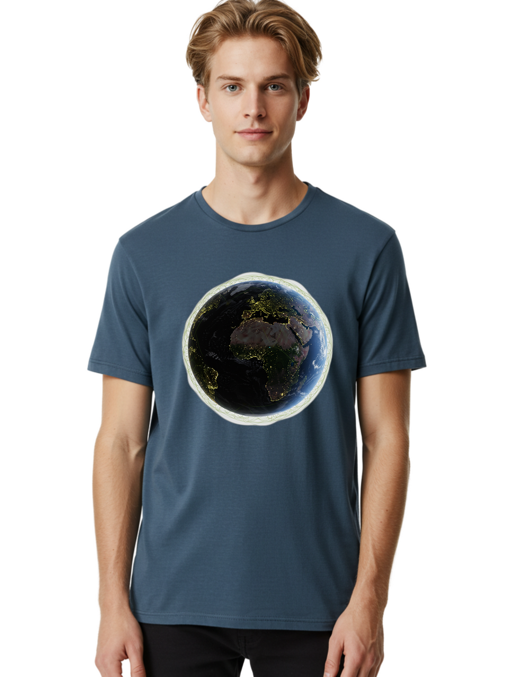 Earth-At-Night Men'S Graphic Tee, 100% Cotton, Comfortable Casual Summer Wear, Machine Washable, Vintage Camera, Old Camera, Antique Camera, Black Camera, Classic Photography, Photography Equipment, Nostalgic Device, Film Camera, Camera Art Bam355