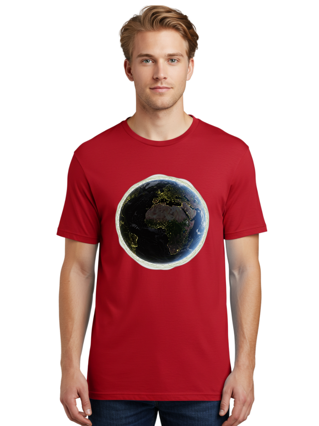 Earth-At-Night Men'S Graphic Tee, 100% Cotton, Comfortable Casual Summer Wear, Machine Washable, Vintage Camera, Old Camera, Antique Camera, Black Camera, Classic Photography, Photography Equipment, Nostalgic Device, Film Camera, Camera Art Bam355
