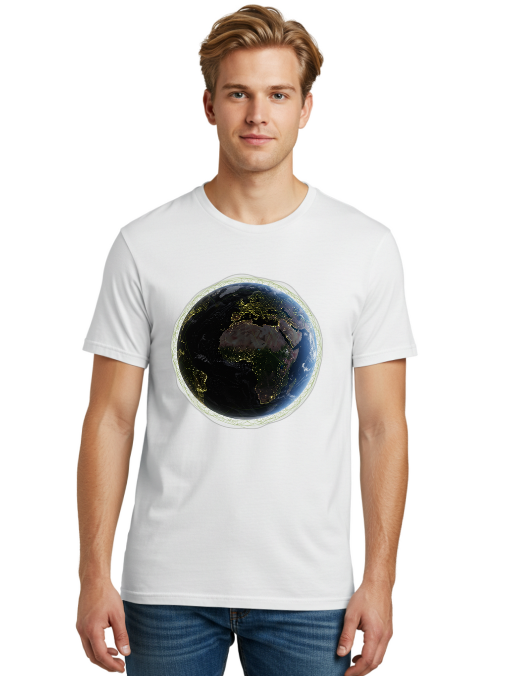 Earth-At-Night Men'S Graphic Tee, 100% Cotton, Comfortable Casual Summer Wear, Machine Washable, Vintage Camera, Old Camera, Antique Camera, Black Camera, Classic Photography, Photography Equipment, Nostalgic Device, Film Camera, Camera Art Bam355