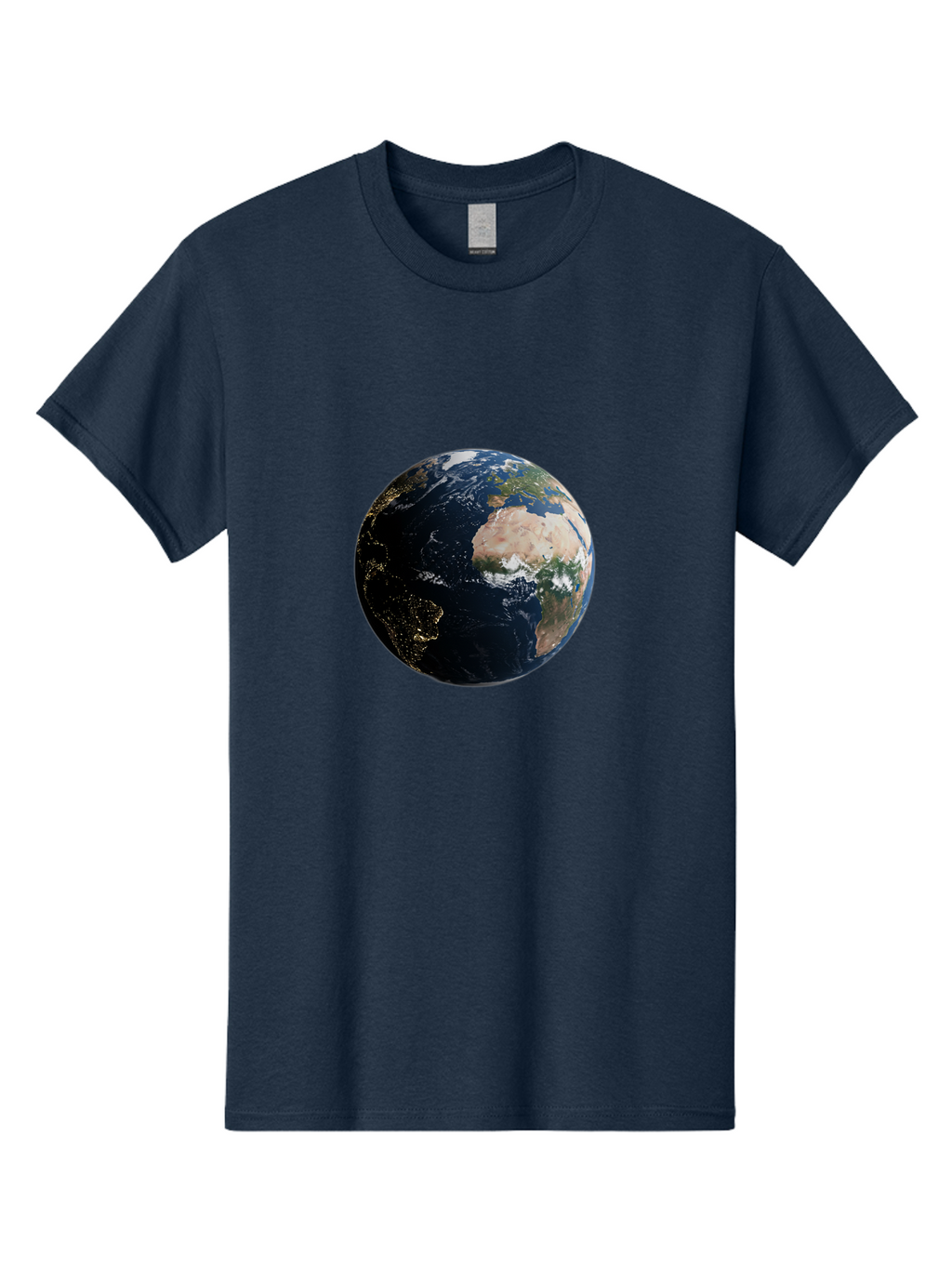 Earth-From-Space-1 Men'S Graphic Tee, 100% Cotton, Comfortable Casual Summer Wear, Machine Washable, Vintage Camera, Old Camera, Antique Camera, Black Camera, Classic Photography, Photography Equipment, Nostalgic Device, Film Camera, Bam356
