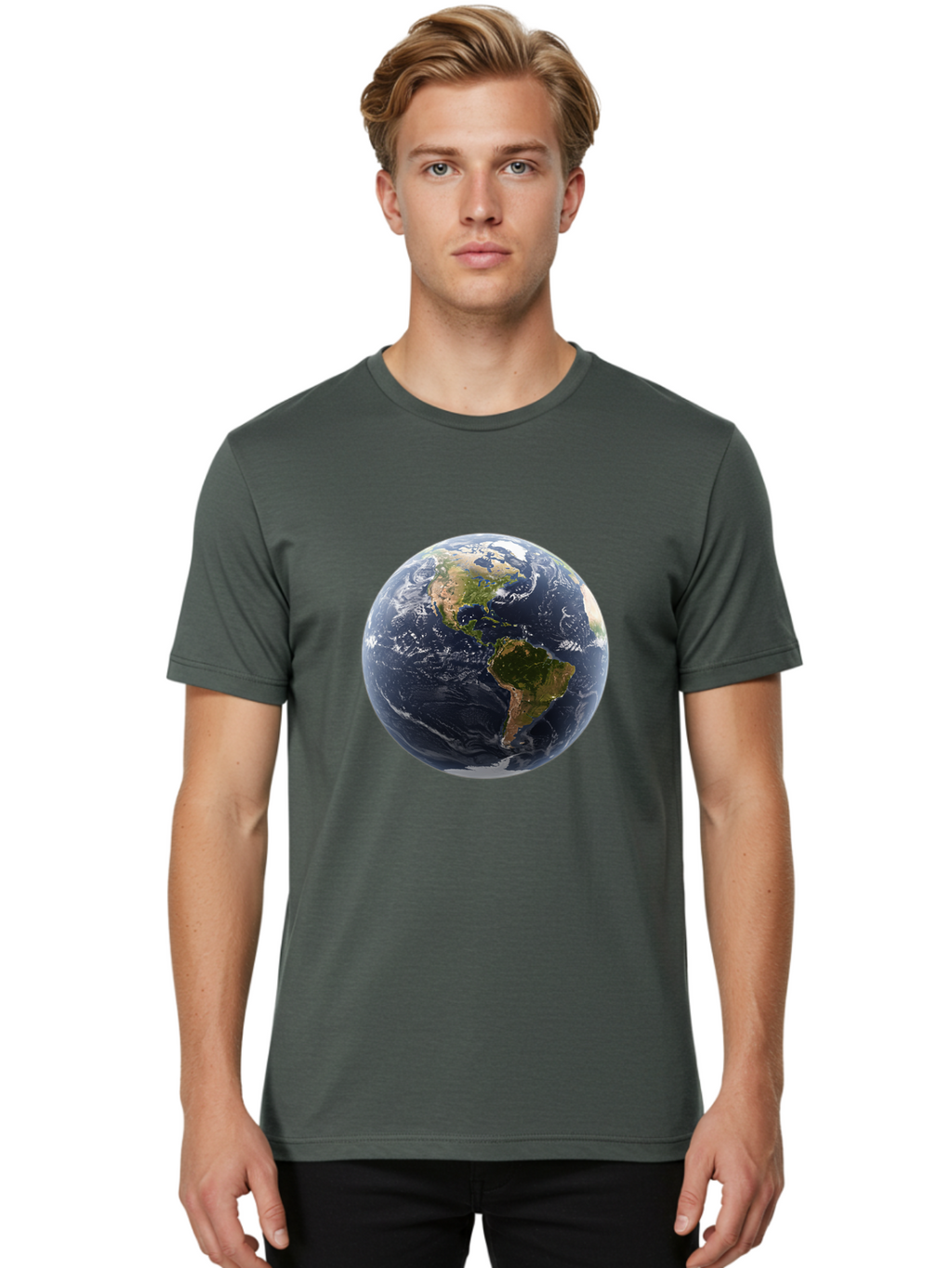 Earth-From-Space Men'S Graphic Tee, 100% Cotton, Comfortable Casual Summer Wear, Machine Washable, Vintage Camera, Old Camera, Antique Camera, Black Camera, Classic Photography, Photography Equipment, Nostalgic Device, Film Camera, Camera Art Bam357