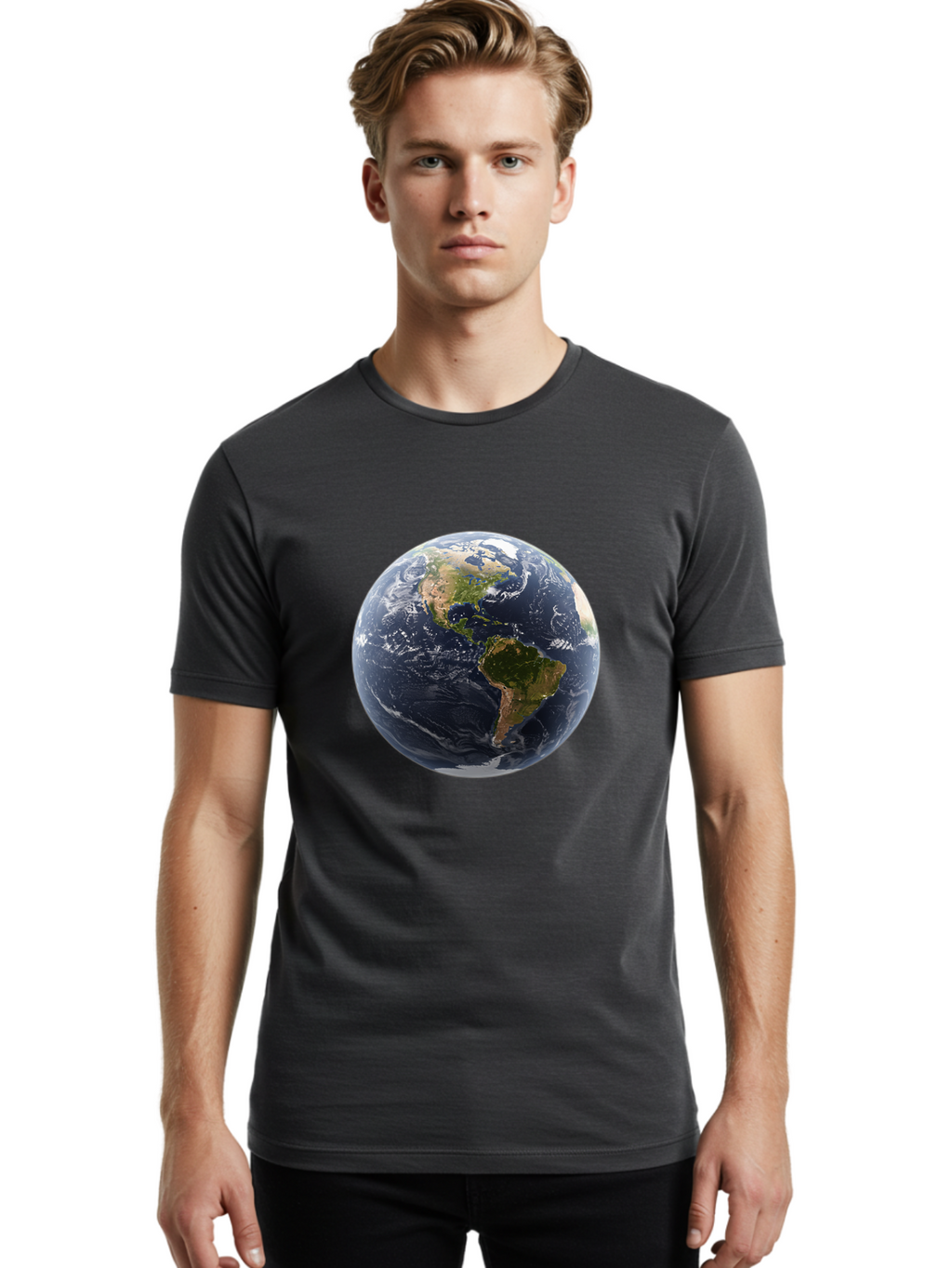 Earth-From-Space Men'S Graphic Tee, 100% Cotton, Comfortable Casual Summer Wear, Machine Washable, Vintage Camera, Old Camera, Antique Camera, Black Camera, Classic Photography, Photography Equipment, Nostalgic Device, Film Camera, Camera Art Bam357
