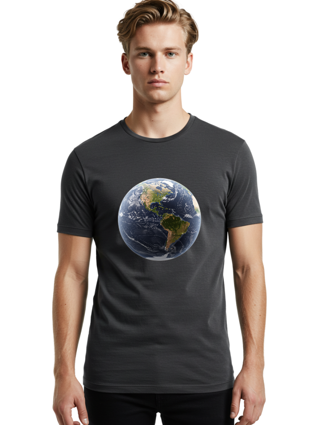 Earth-From-Space Men'S Graphic Tee, 100% Cotton, Comfortable Casual Summer Wear, Machine Washable, Vintage Camera, Old Camera, Antique Camera, Black Camera, Classic Photography, Photography Equipment, Nostalgic Device, Film Camera, Camera Art Bam357