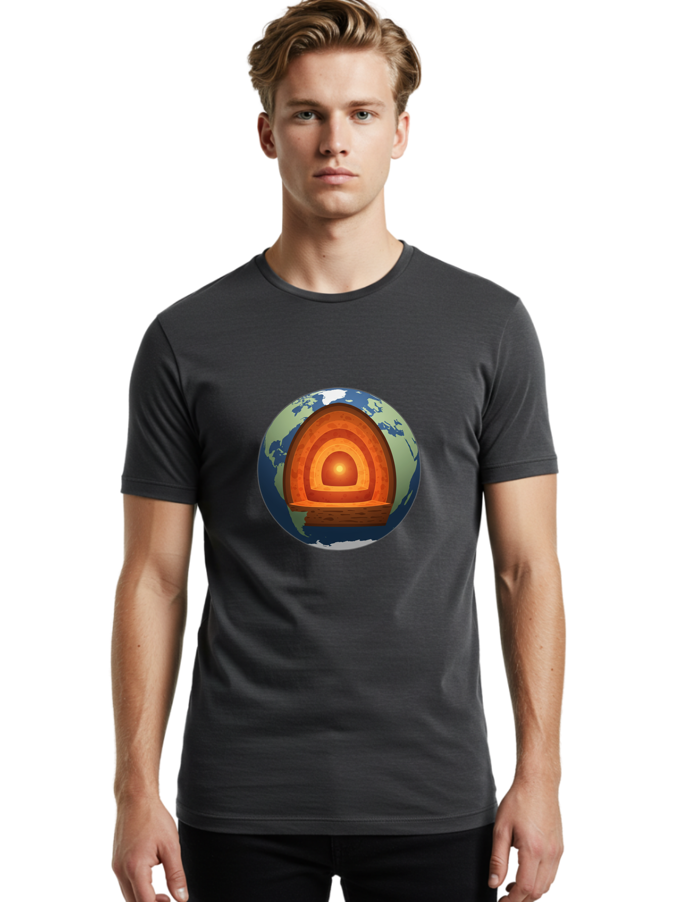 Earth-Layers Men'S Graphic Tee, 100% Cotton, Comfortable Casual Summer Wear, Machine Washable, Vintage Camera, Old Camera, Antique Camera, Black Camera, Classic Photography, Photography Equipment, Nostalgic Device, Film Camera, Camera Art Bam359